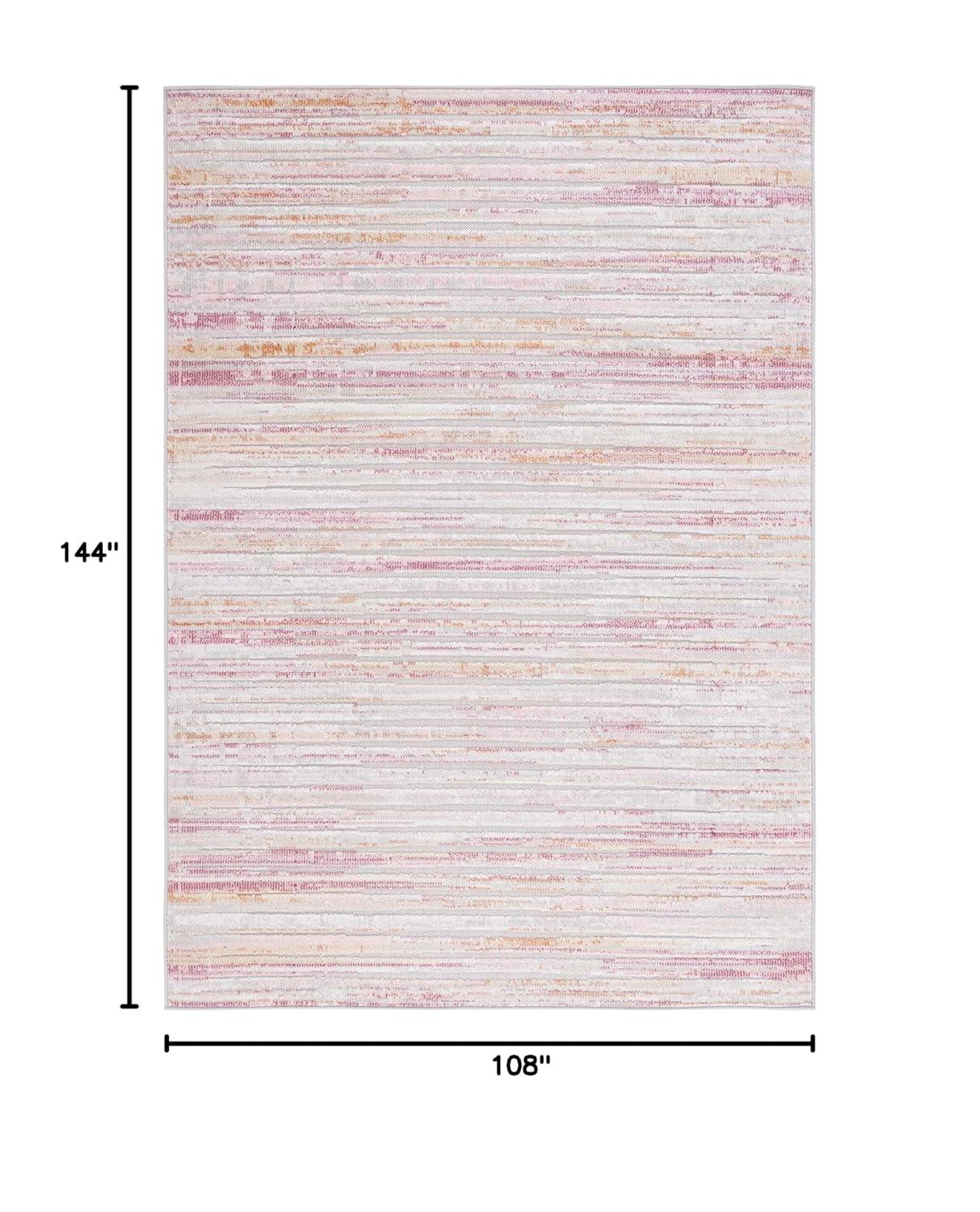 SAFAVIEH Cabana Alayna Indoor/Outdoor Area Rug, Rust/Ivory, 9' x 12'