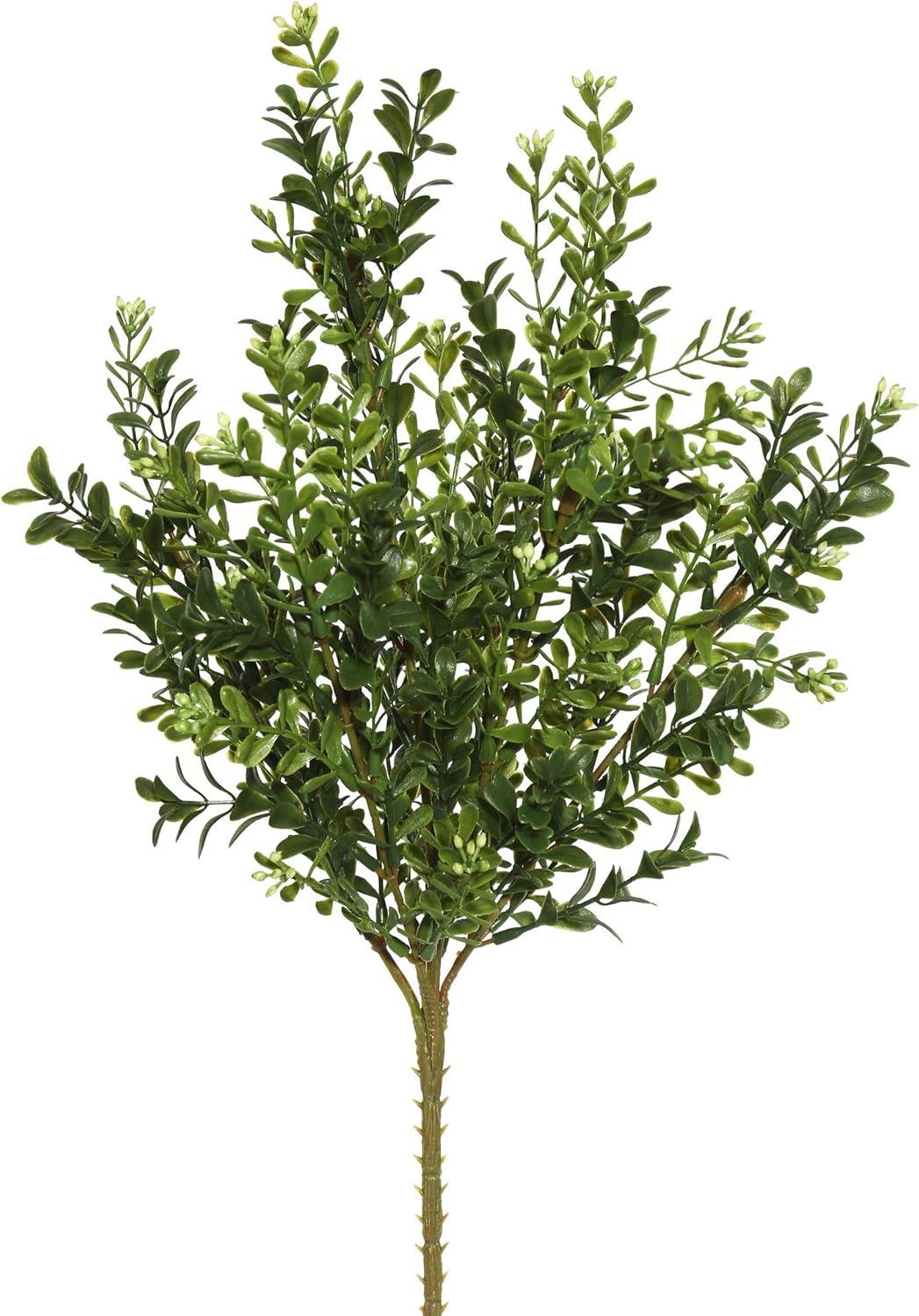 Elegant 19" Boxwood Tabletop Greenery Arrangement in Polyester