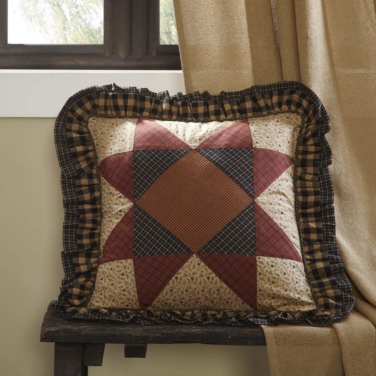 Maisie Patchwork Cotton Reversible Throw Pillow