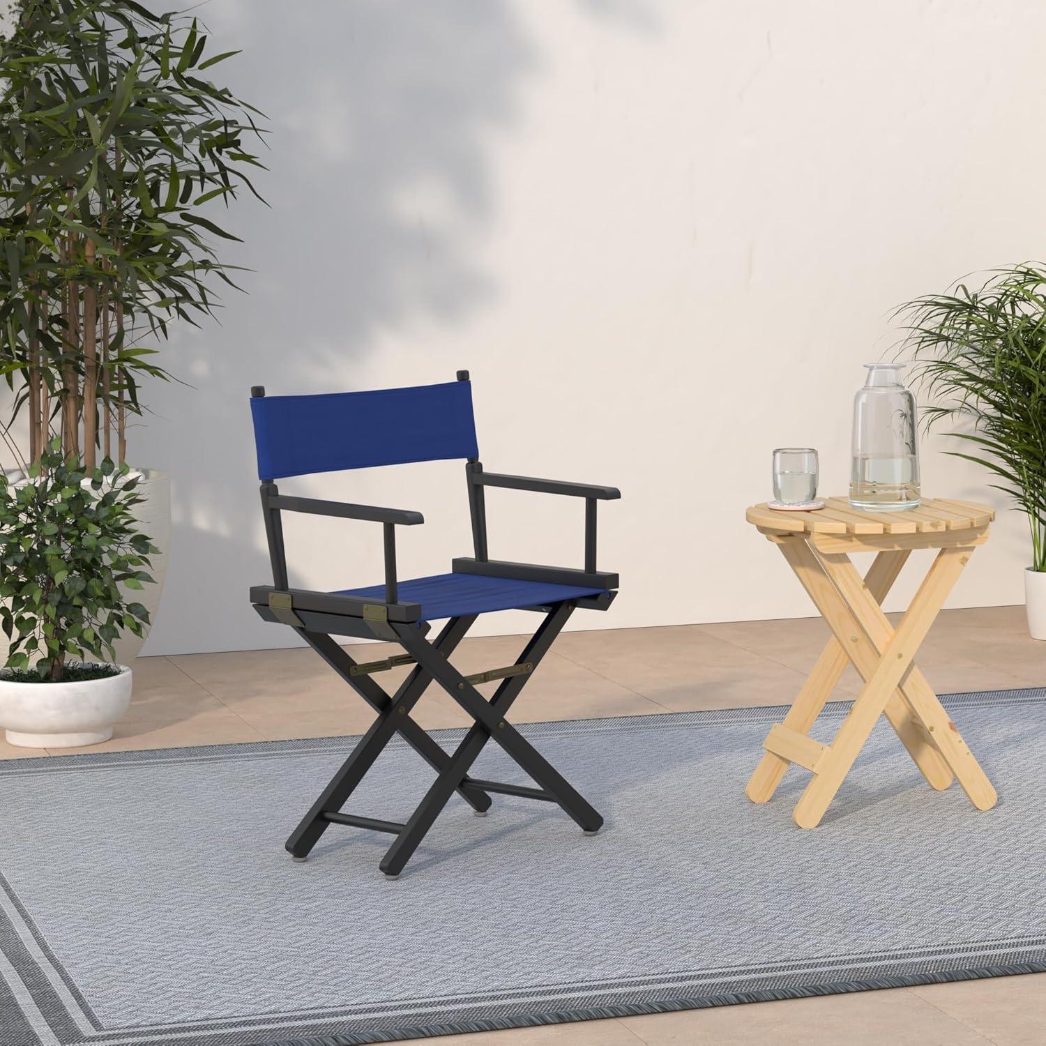 Casual Home Solid Wood Folding Chair, Royal Blue