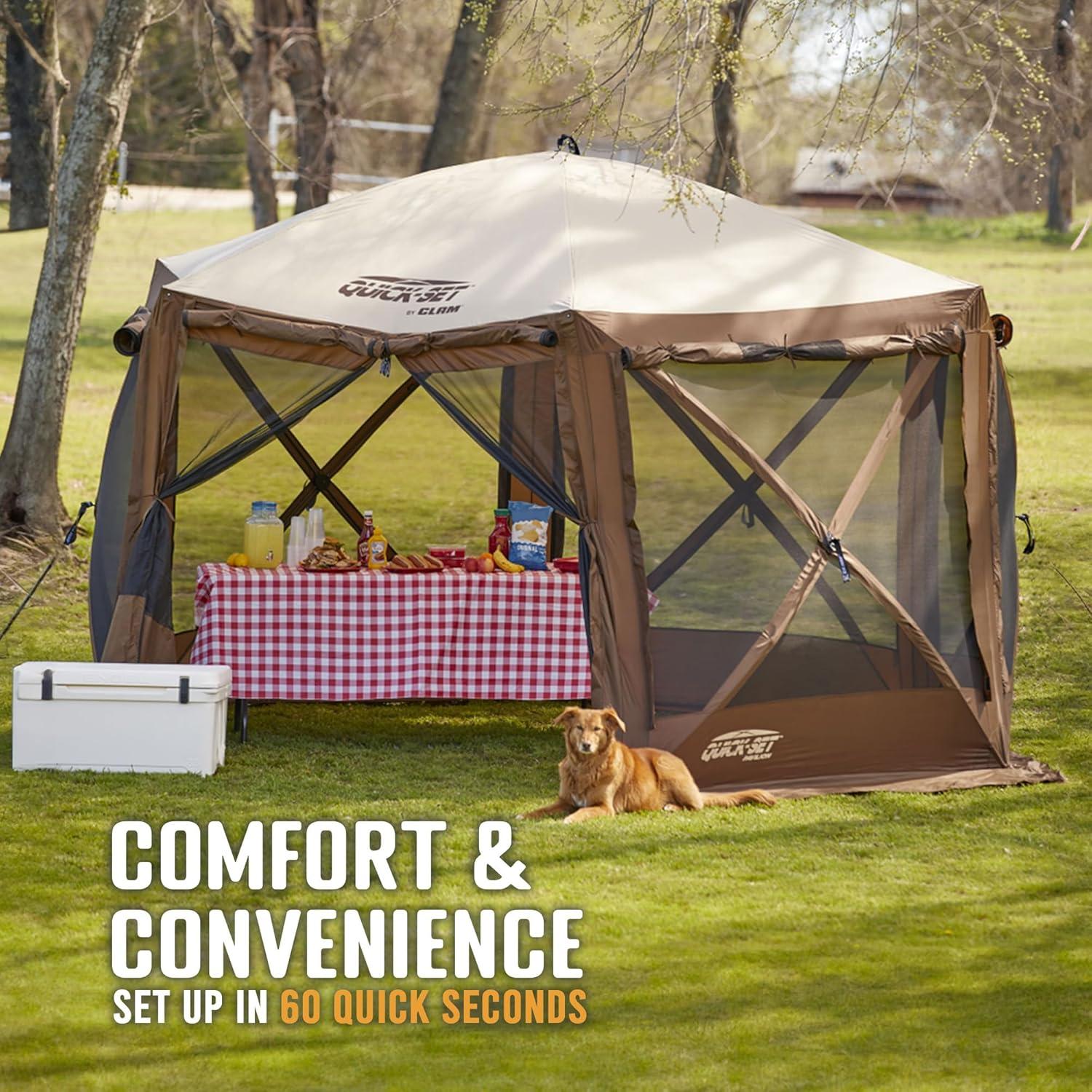 Clam CLAM Quick-Set Portable Outdoor Camping Canopy Shelter