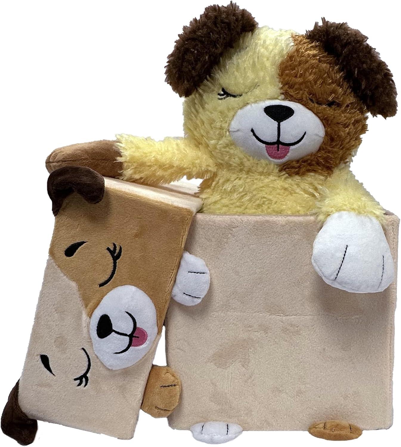 Happy Nappers: Adorable Storables - Dog - Tan & Brown - 8” Ages 1+