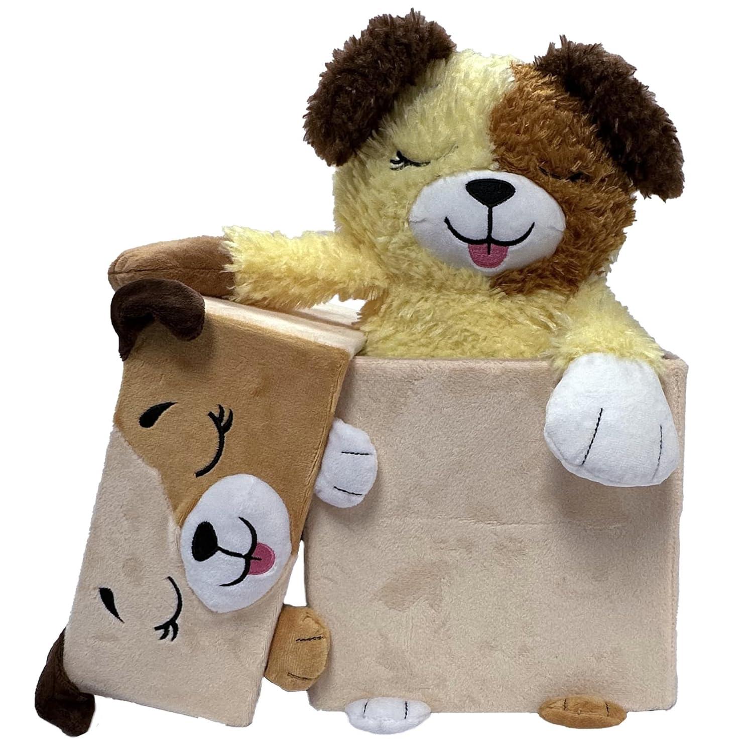Happy Nappers: Adorable Storables - Dog - Tan & Brown - 8” Ages 1+
