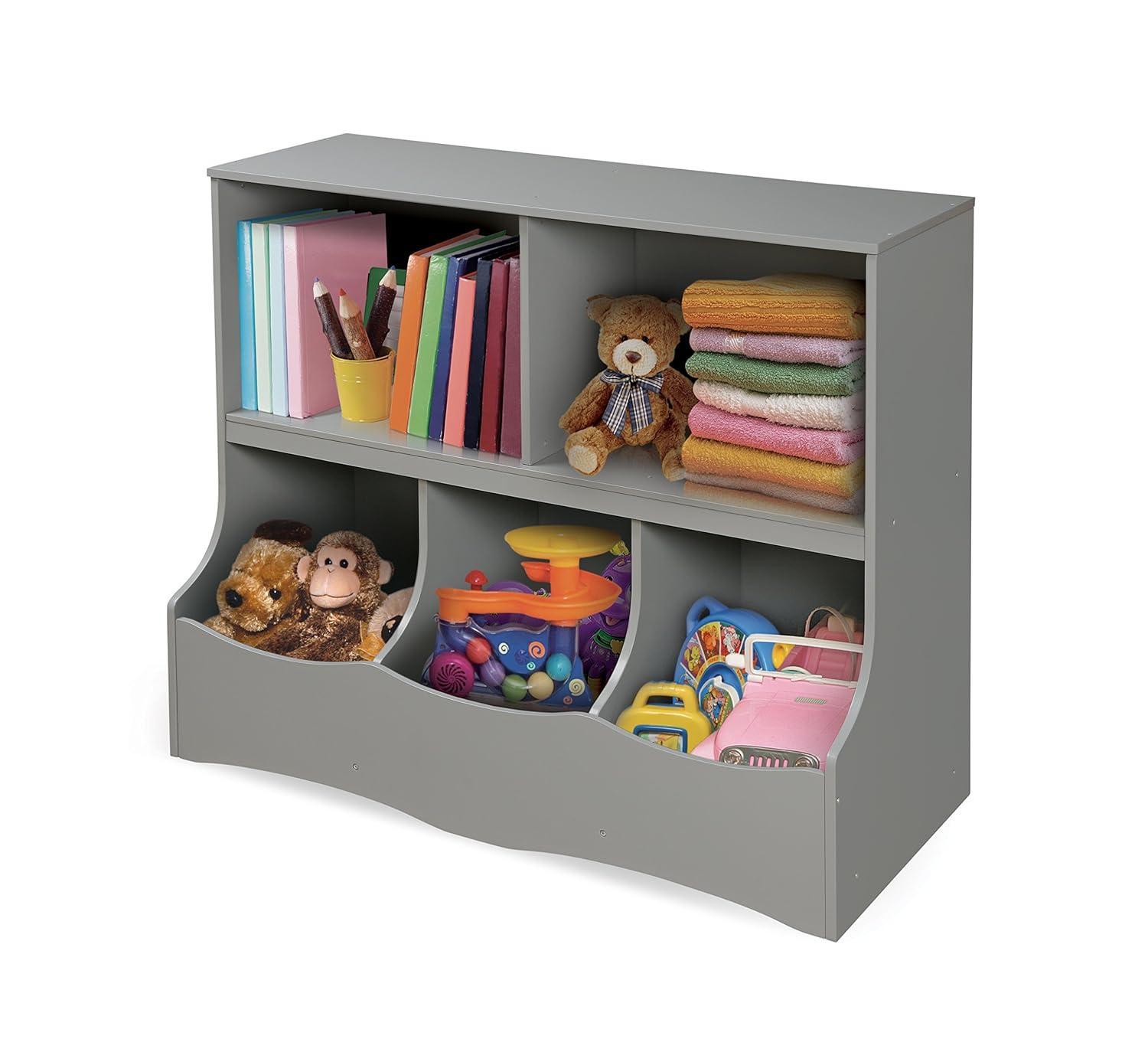 Badger Basket Multi-Bin Storage Cubby - Gray