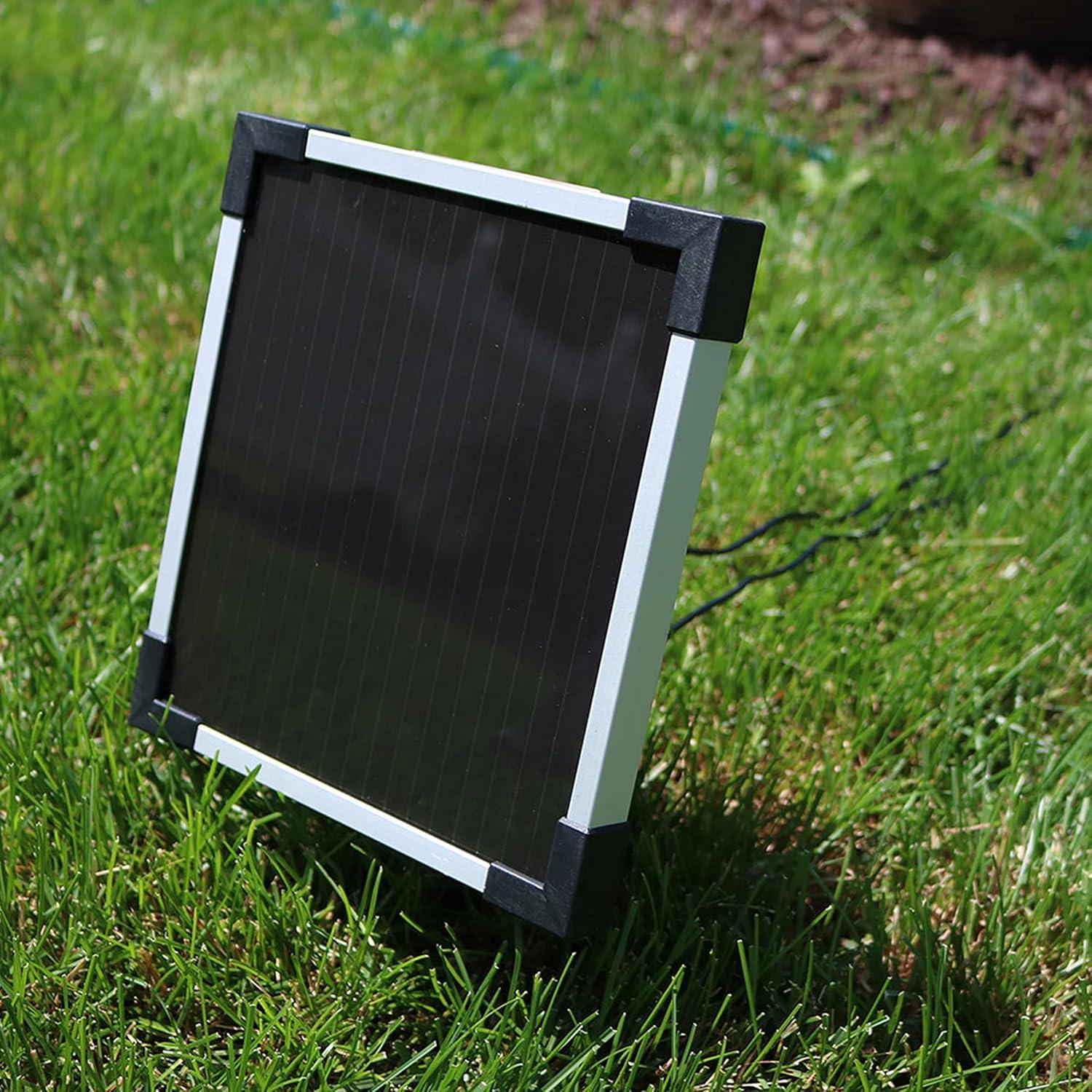 Sunnydaze Outdoor Polyresin Desert Spring Solar Powered Water Fountain with Battery Backup, Submersible Pump, and Panel - 30"