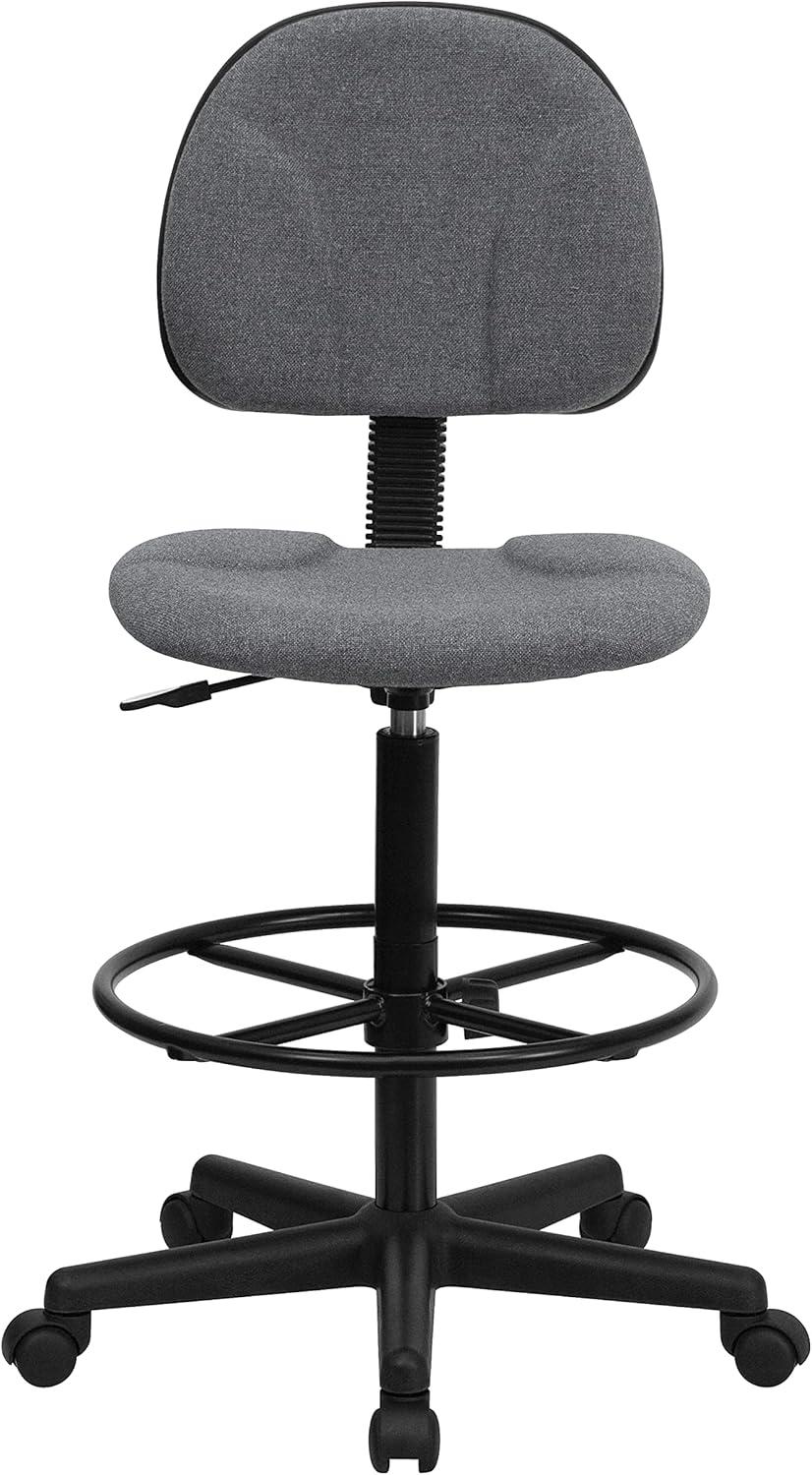 Flash Furniture Gray Fabric Drafting Chair (Cylinders: 22.5''-27''H or 26''-30.5''H)