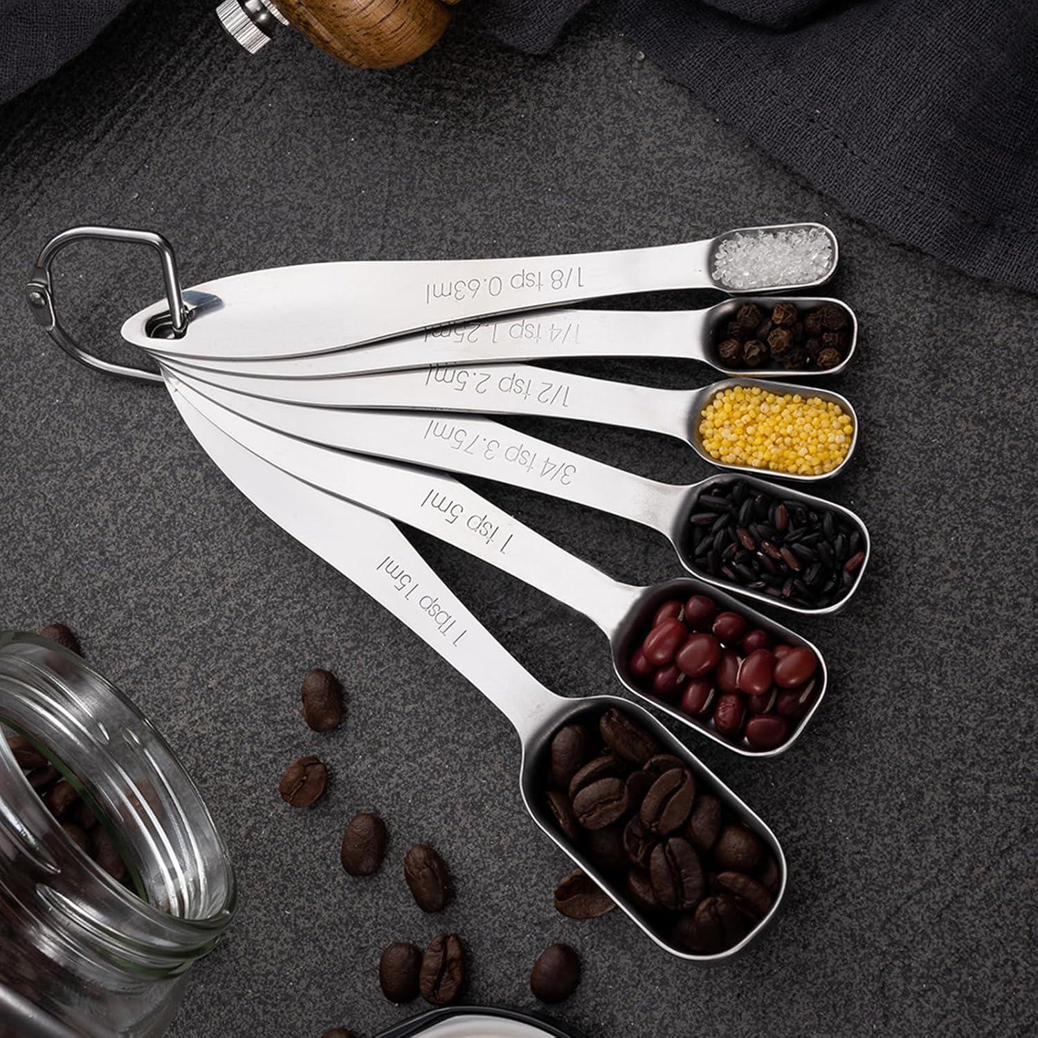 Stainless Steel Metric Measuring Cup and Spoon Set