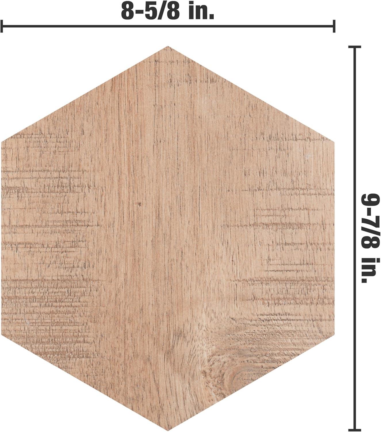 Sawnwood 9" x 10" Porcelain Wood Look Wall & Floor Tile