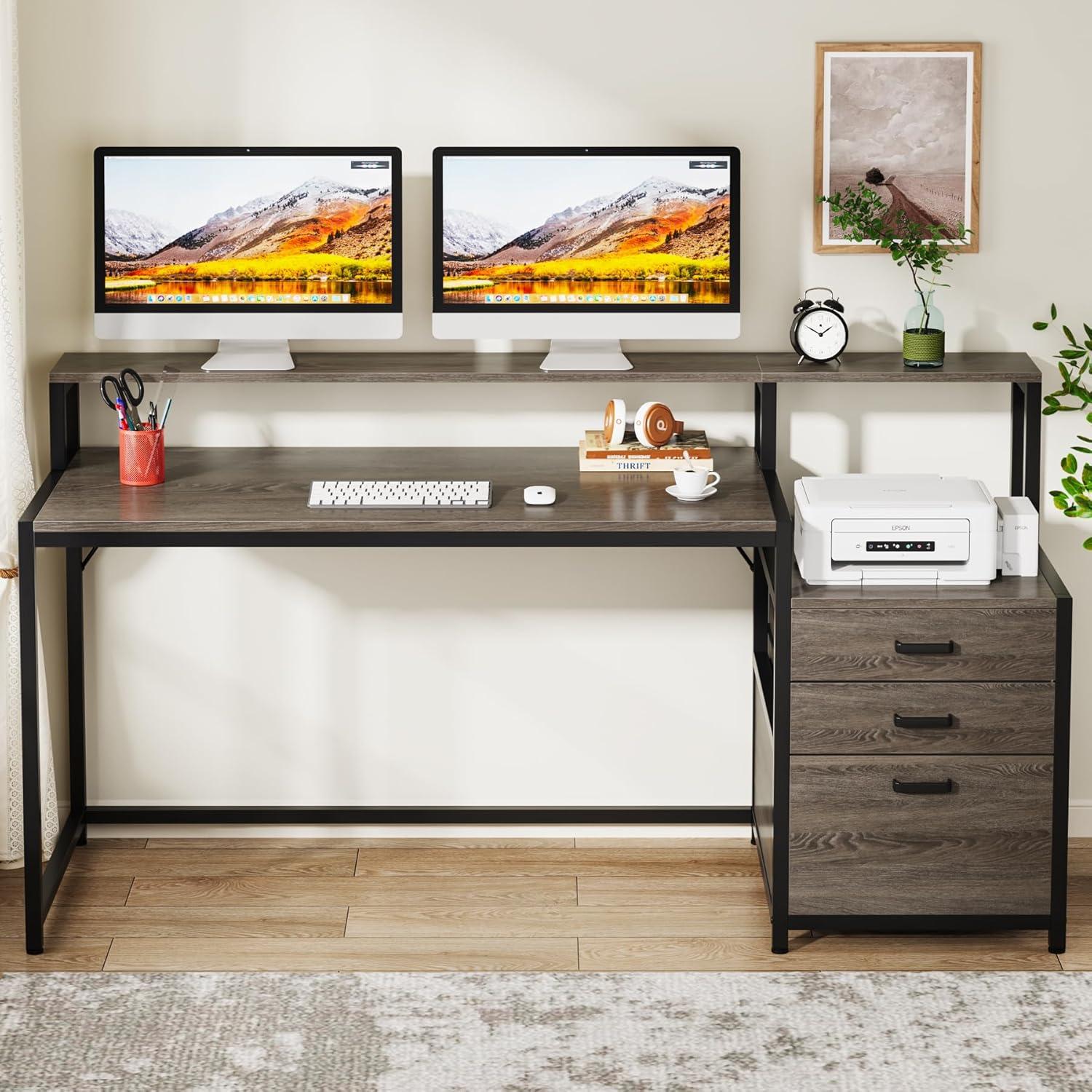 Lantine 63" Ergonomic Office Desk