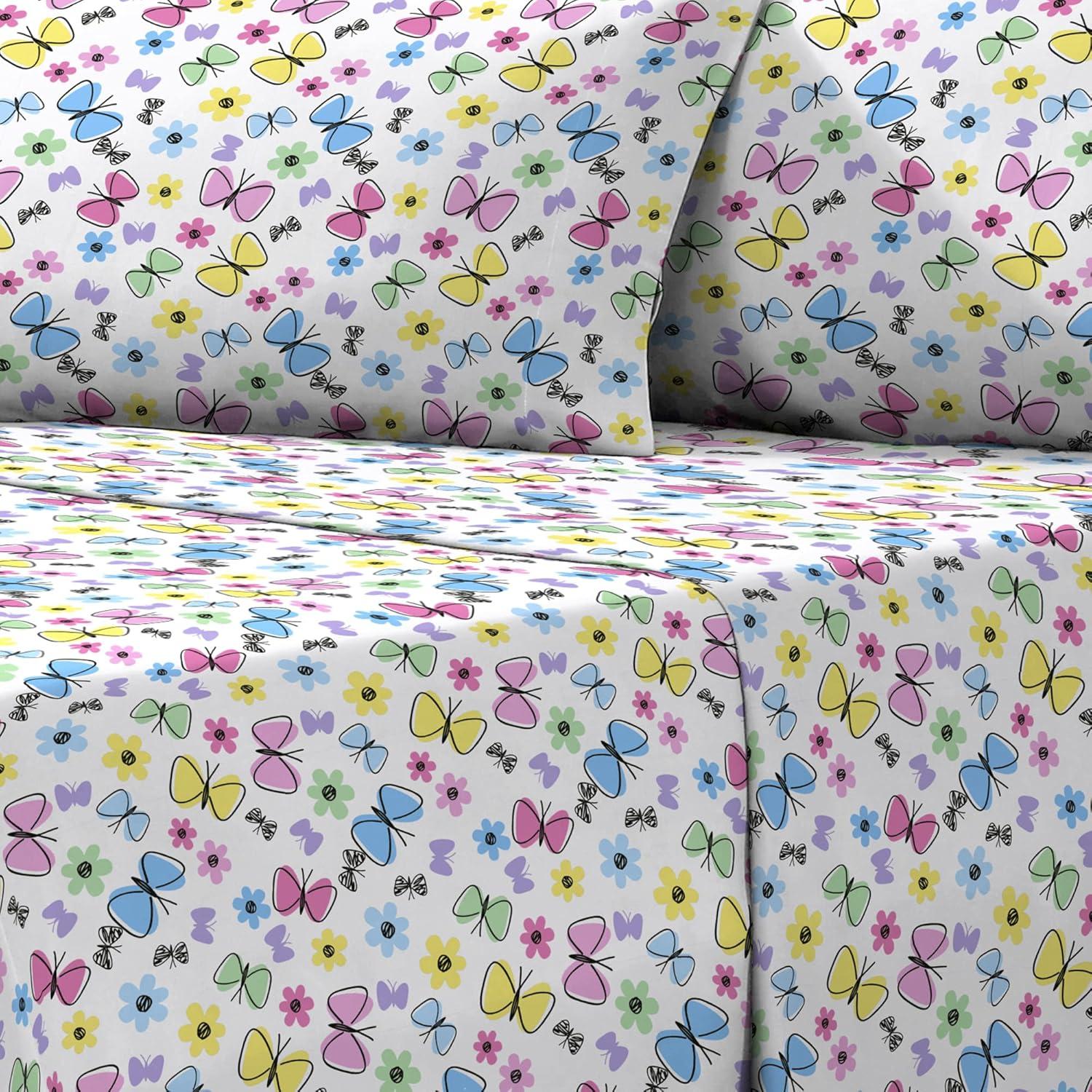 Microfiber Floral Sheet Set