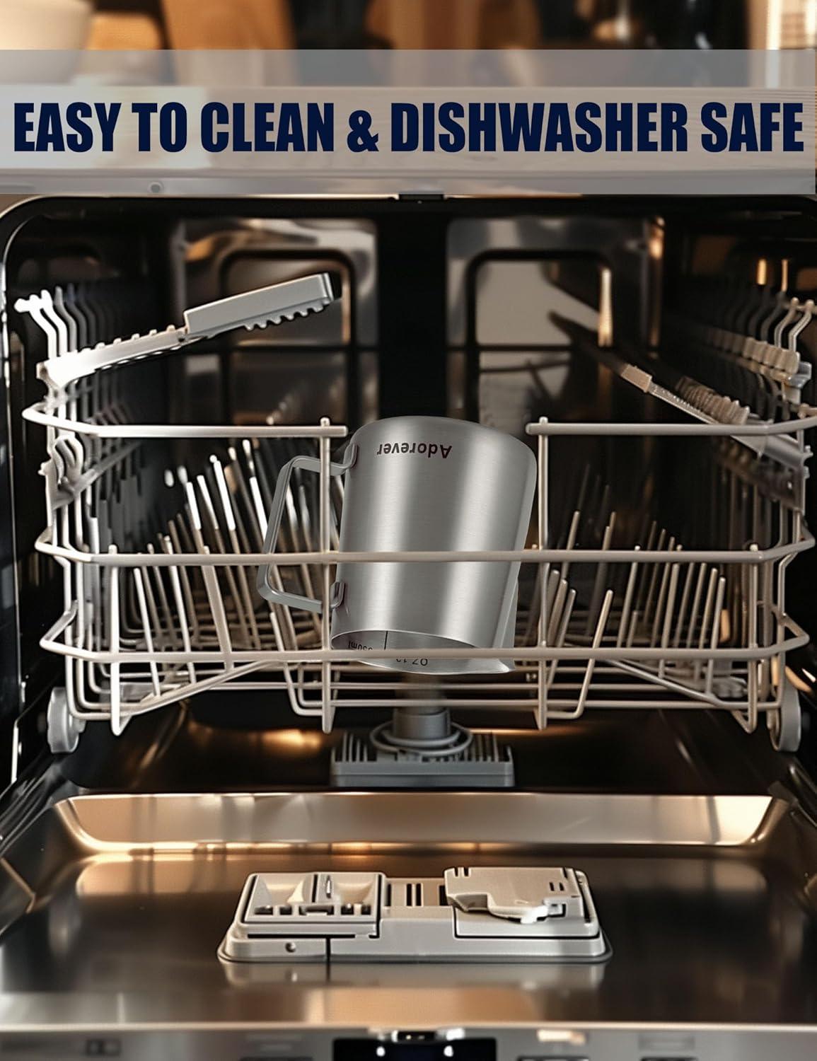 Milk Frothing Pitcher, 20oz Stainless Steel Milk Frother Cup Steaming Pitcher, Coffee Bar Cappuccino Espresso Machine Accessories Barista Tools, Metal Pitcher Milk Jug with Decorating Latte Art Pen