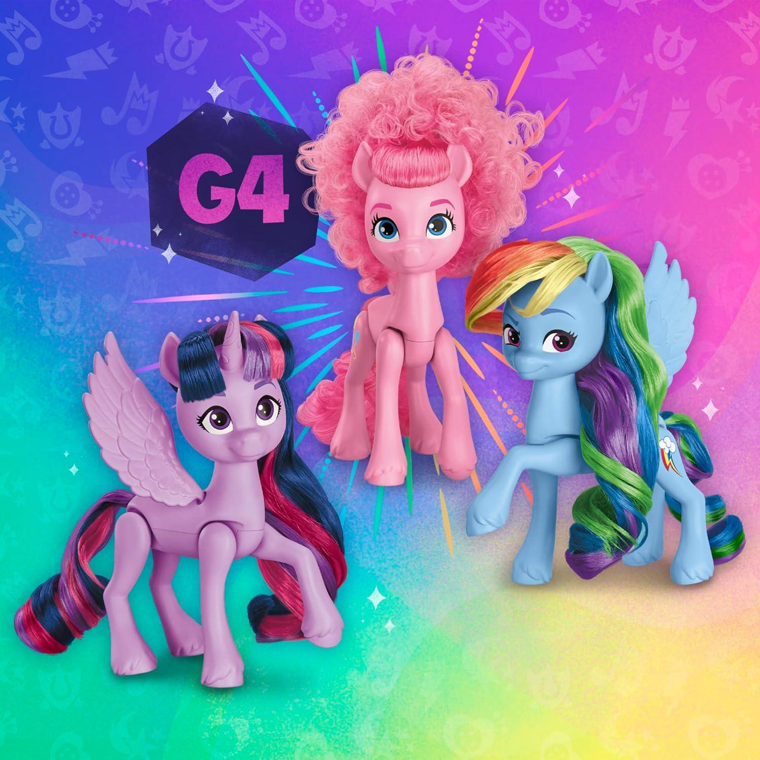 Hasbro My Little Pony Pinkie Pie and Izzy Moonbow Doll, 6 Pack
