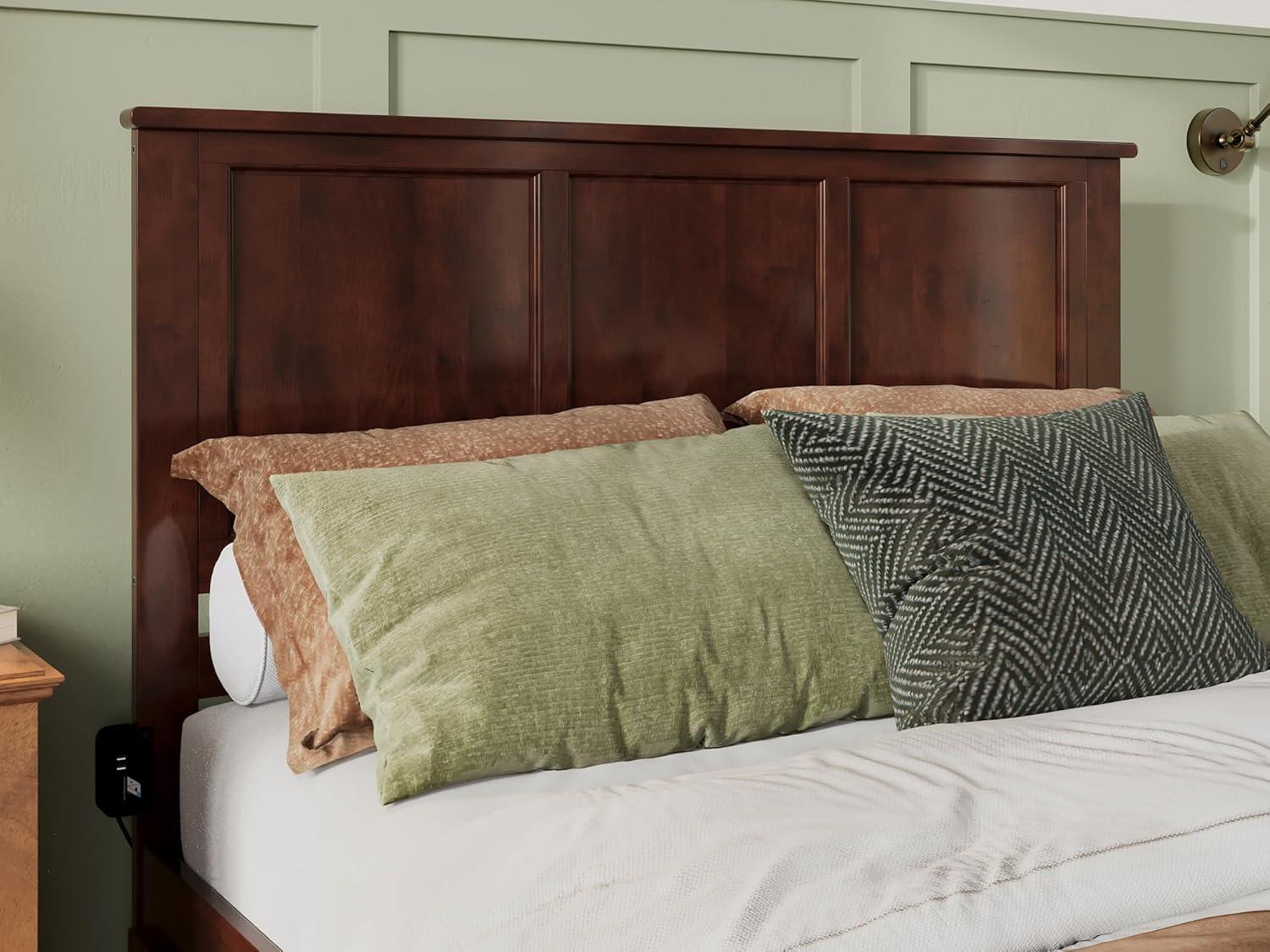 Madison Solid Wood Low Profile Platform Bed with Matching Footboard