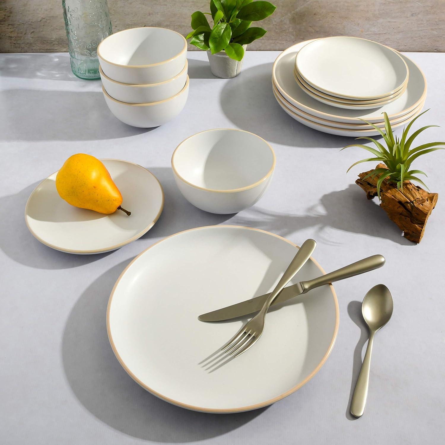 Rockaway 12 Piece Dinnerware Set