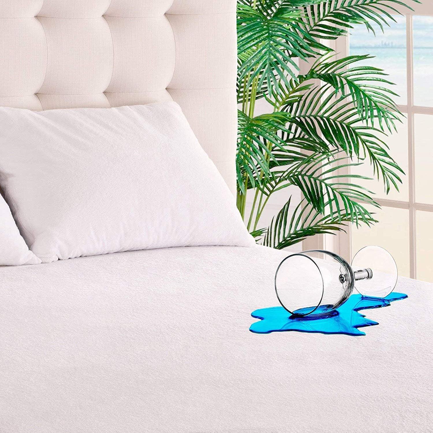 J&V TEXTILES Waterproof Bed Bug Proof Encasement Protector - Blocks Out Liquids, Bed Bugs, Dust Mites and Allergens Full