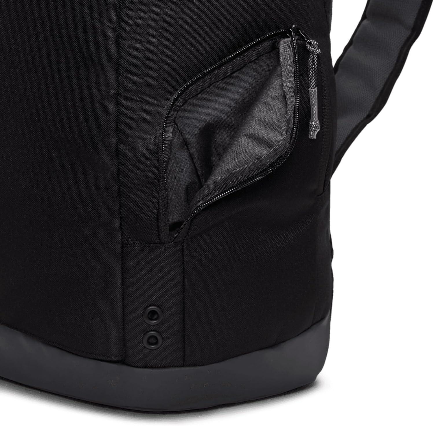 Nike Men's Hoops Elite Backpack, Black Anthracite and Metallic Silver