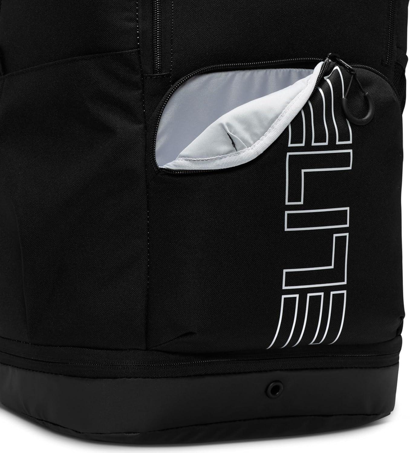 Nike Men's Hoops Elite Backpack, Black Anthracite and Metallic Silver