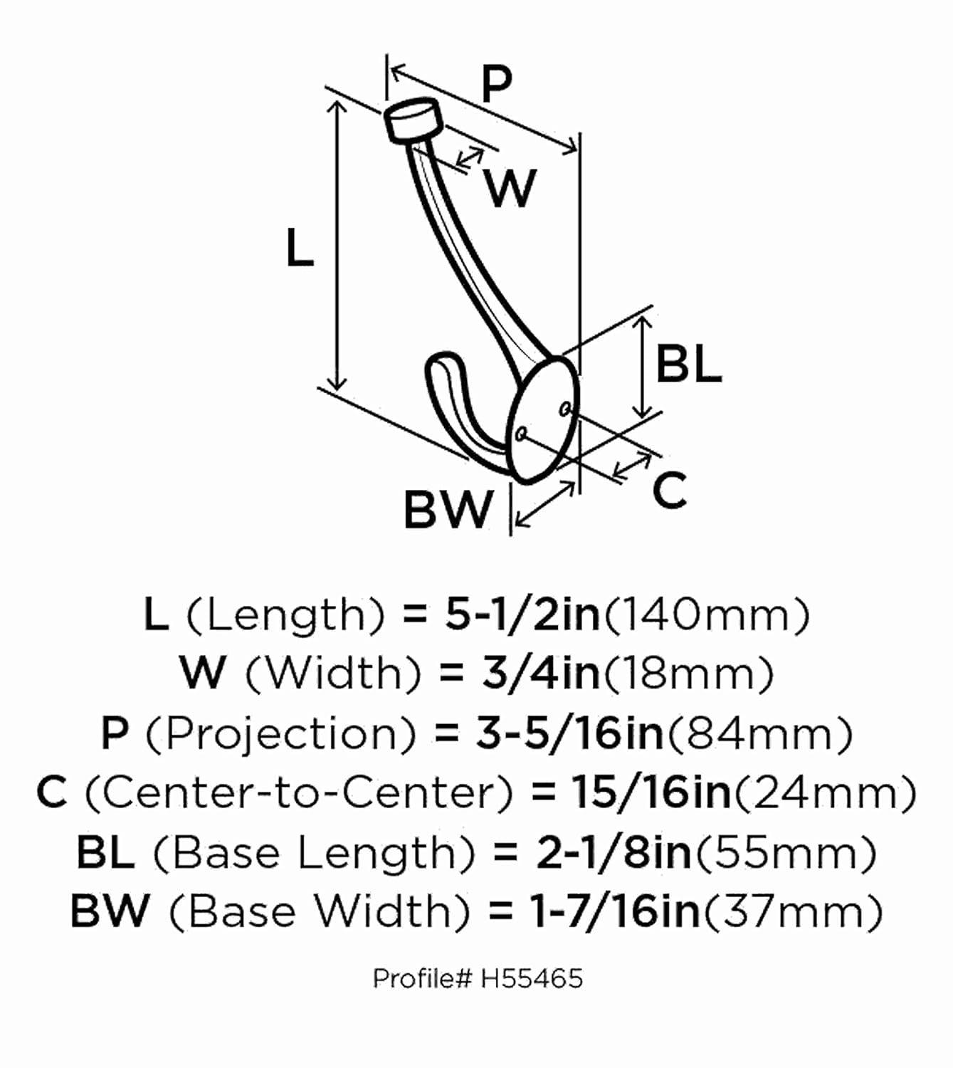 Wall Mounted Single Hook