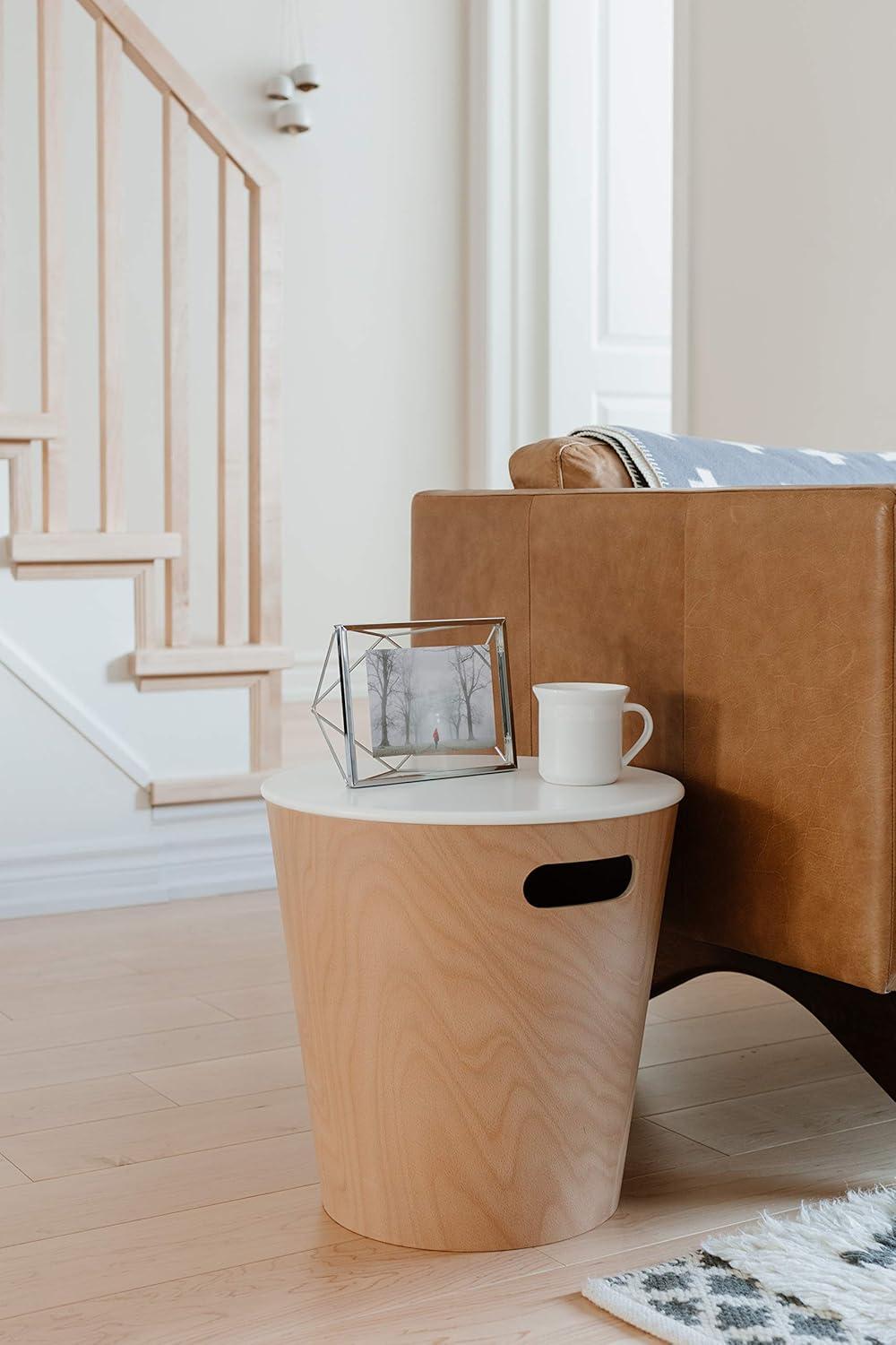 Umbra Prisma Picture Frame, 5x7 Metal Photo Display for Desk or Wall, 5" x 7", Black