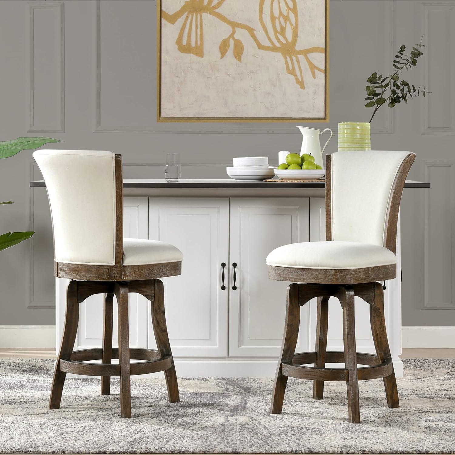 Brainly 27 inches Armless Swivel Counter Height Bar Stool
