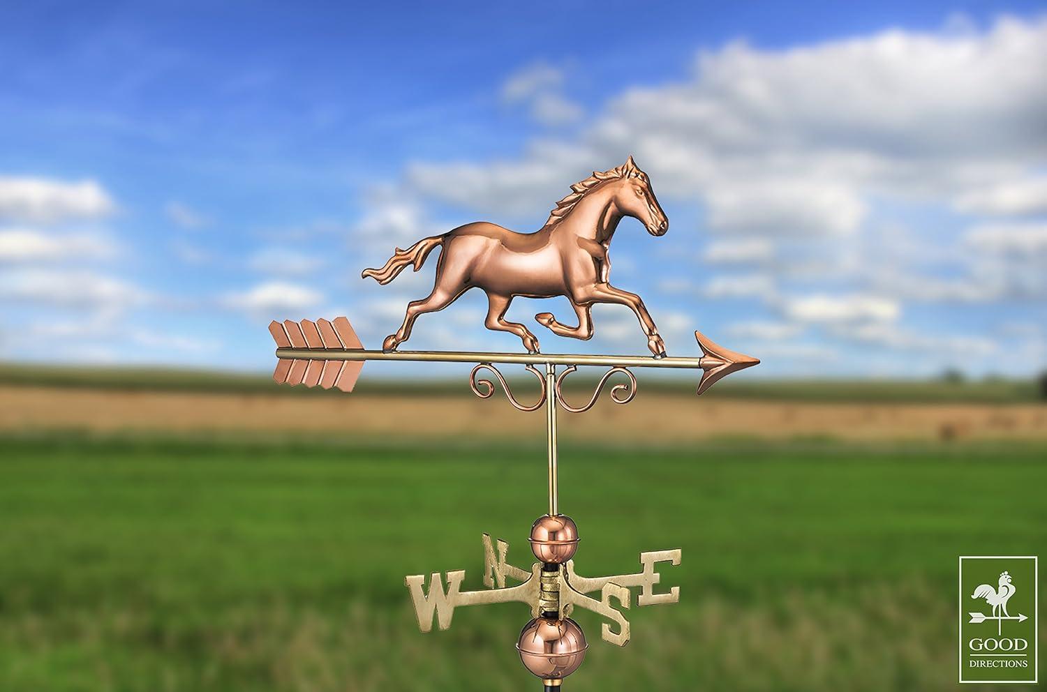 Galloping Horse Copper Weathervane