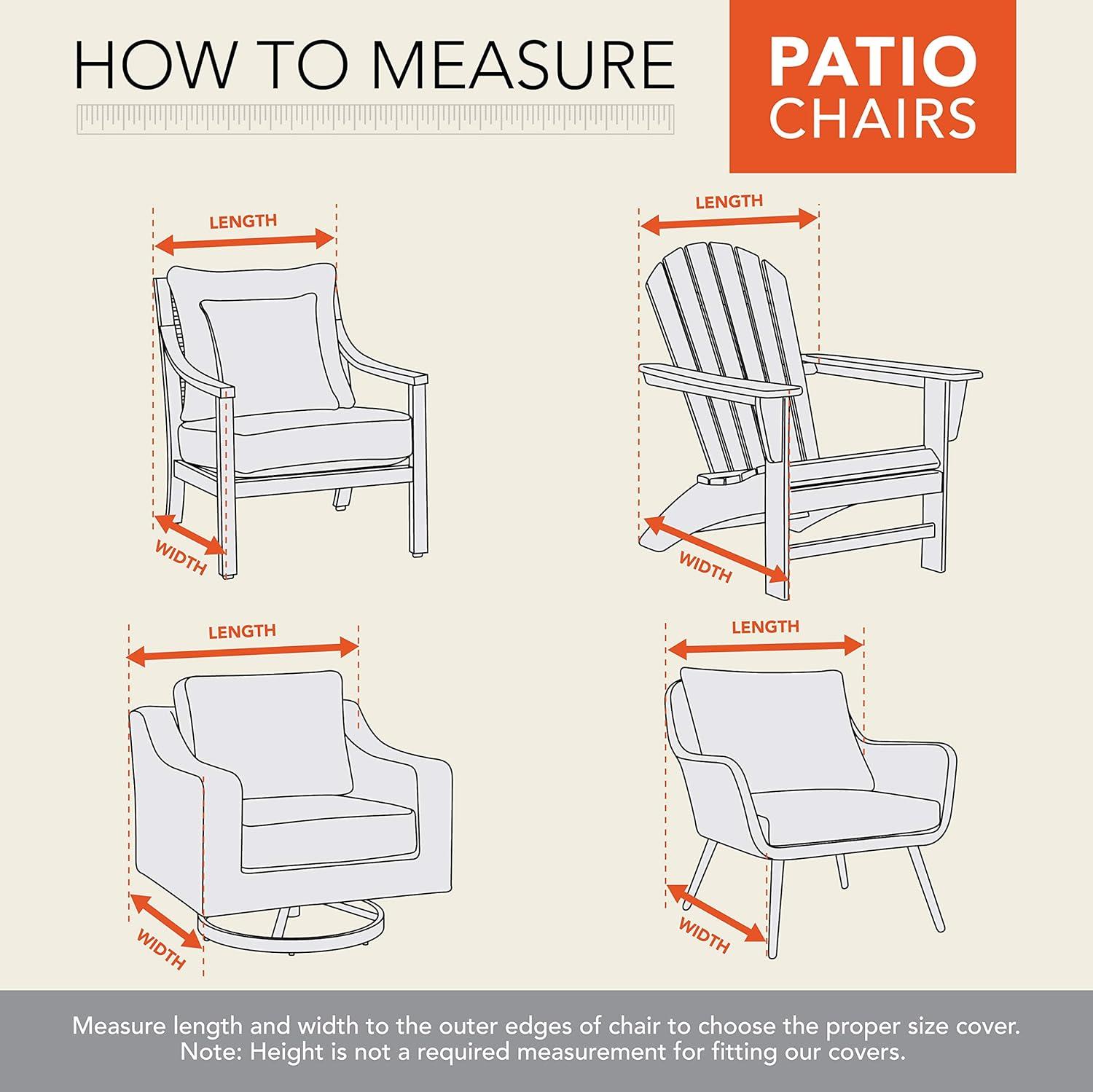 Modern Leisure Monterey Outdoor Deep Seat Patio Lounge Chair Cover, 38"L x 40"W x 31"H, Beige