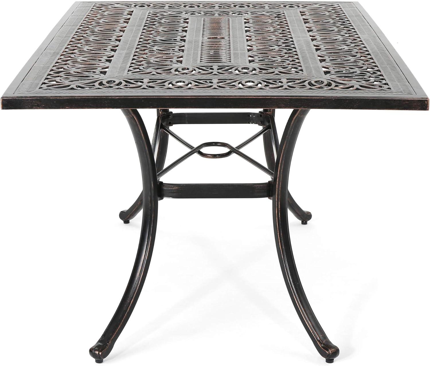Fleur De Lis Living Outdoor Rectangular Dining Table
