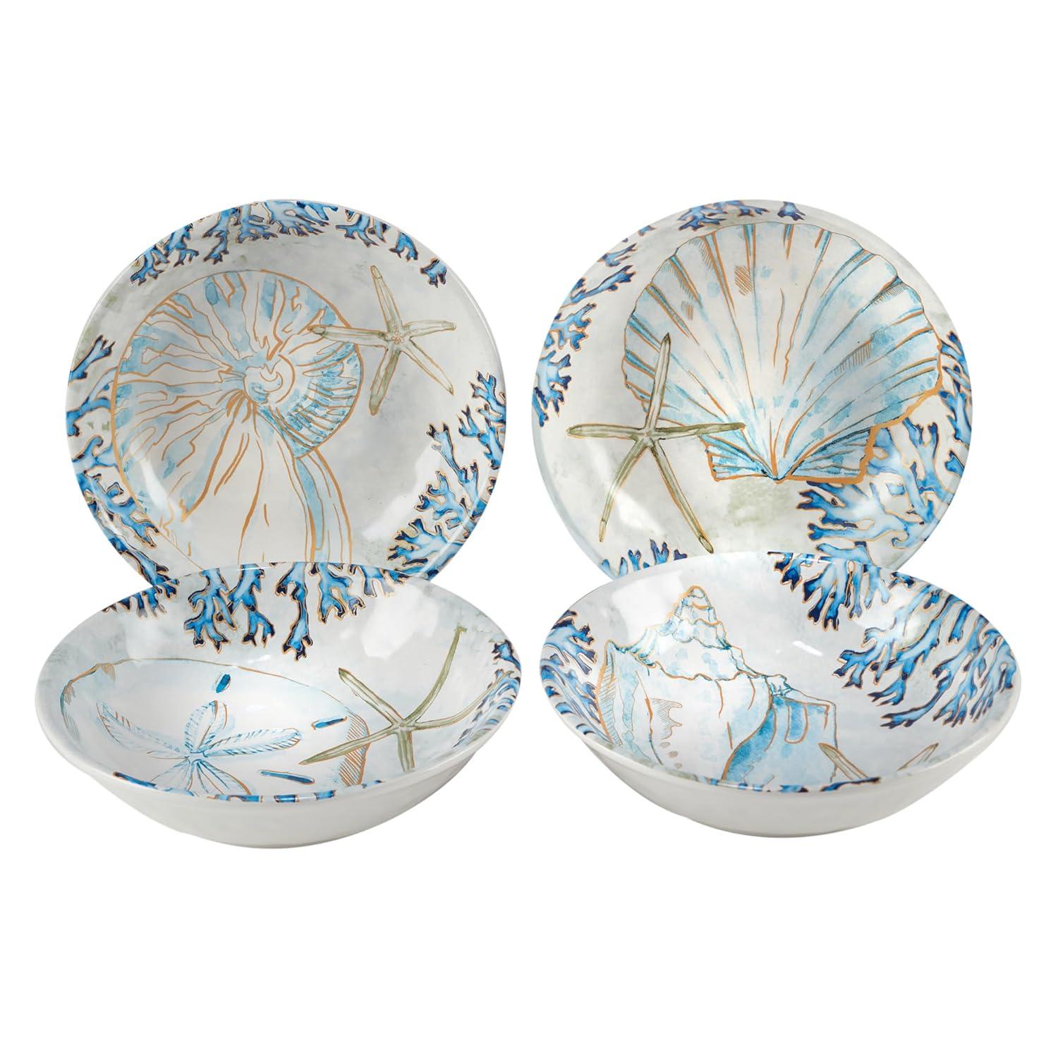 Certified International Playa Shells Set Of 4 Soup Bowl