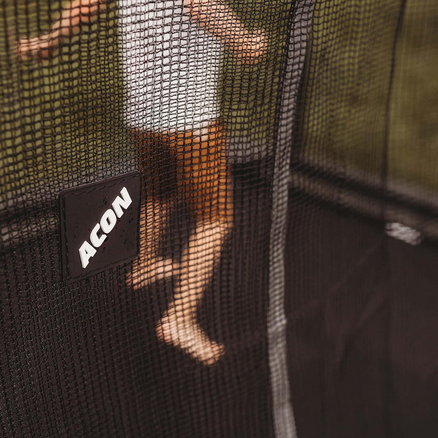 ACON Air 16 Sport HD Performance Rectangular Trampoline with Net and Ladder