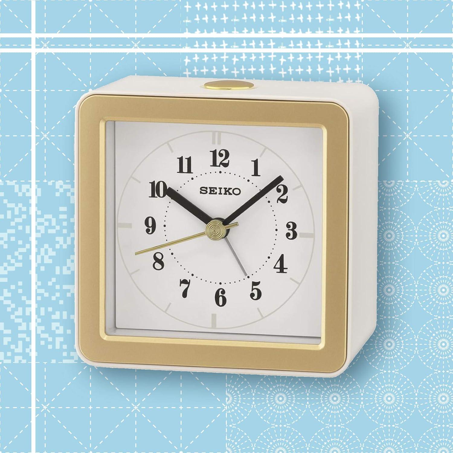 Gatsby Analog Quartz Alarm Tabletop Clock