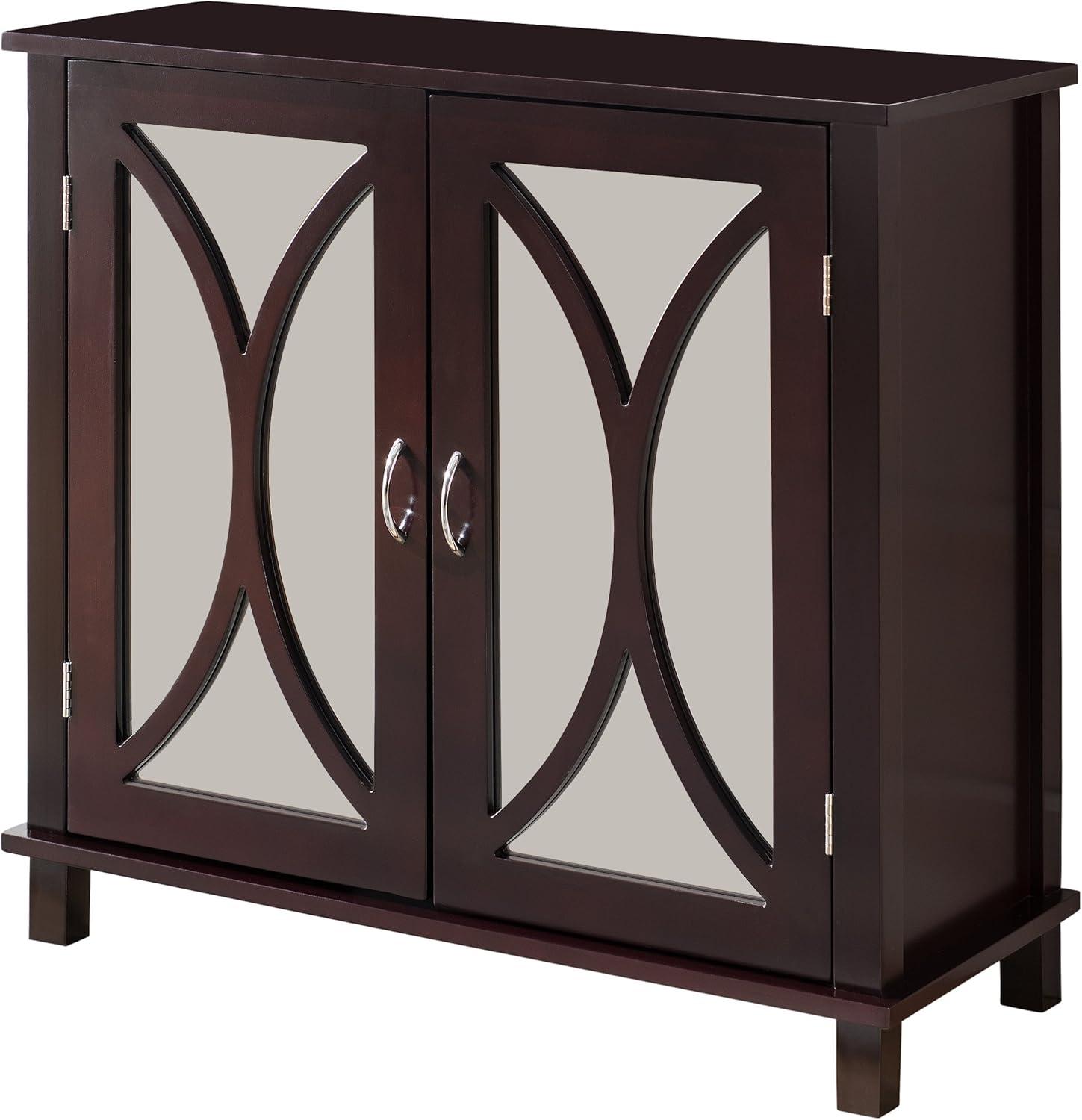 KB  28 x 30 x 13 in. Wood Door Console Table - Espresso