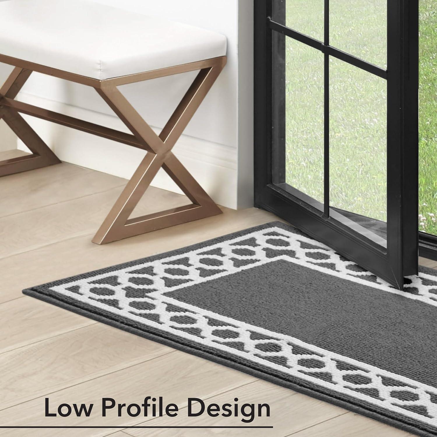 Tufted Performance Trellis Border Runner Rug