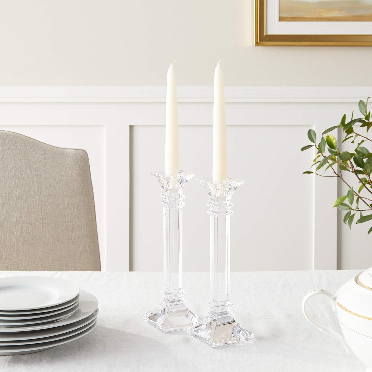 Marquis by Waterford Treviso 2 Piece Crystal Tabletop Candlestick Set (Set of 2)