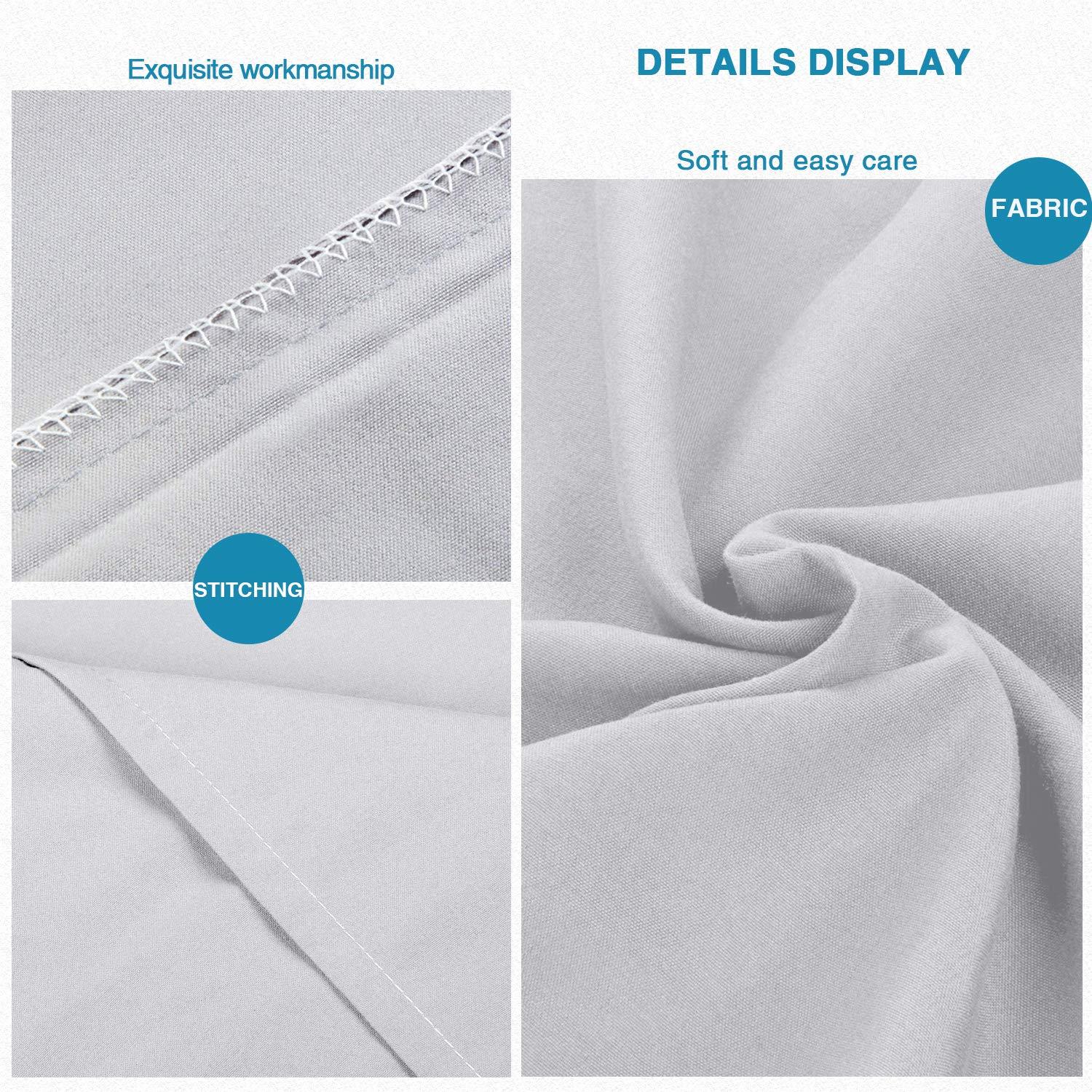 Microfiber Queen - Envelope - 20 x 30 Cloud Grey Pillowcase Set by Bare Home