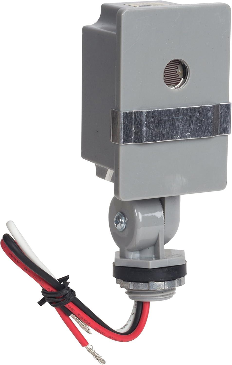 Gray Die-Cast Aluminum Photocontrol with Swivel Mount