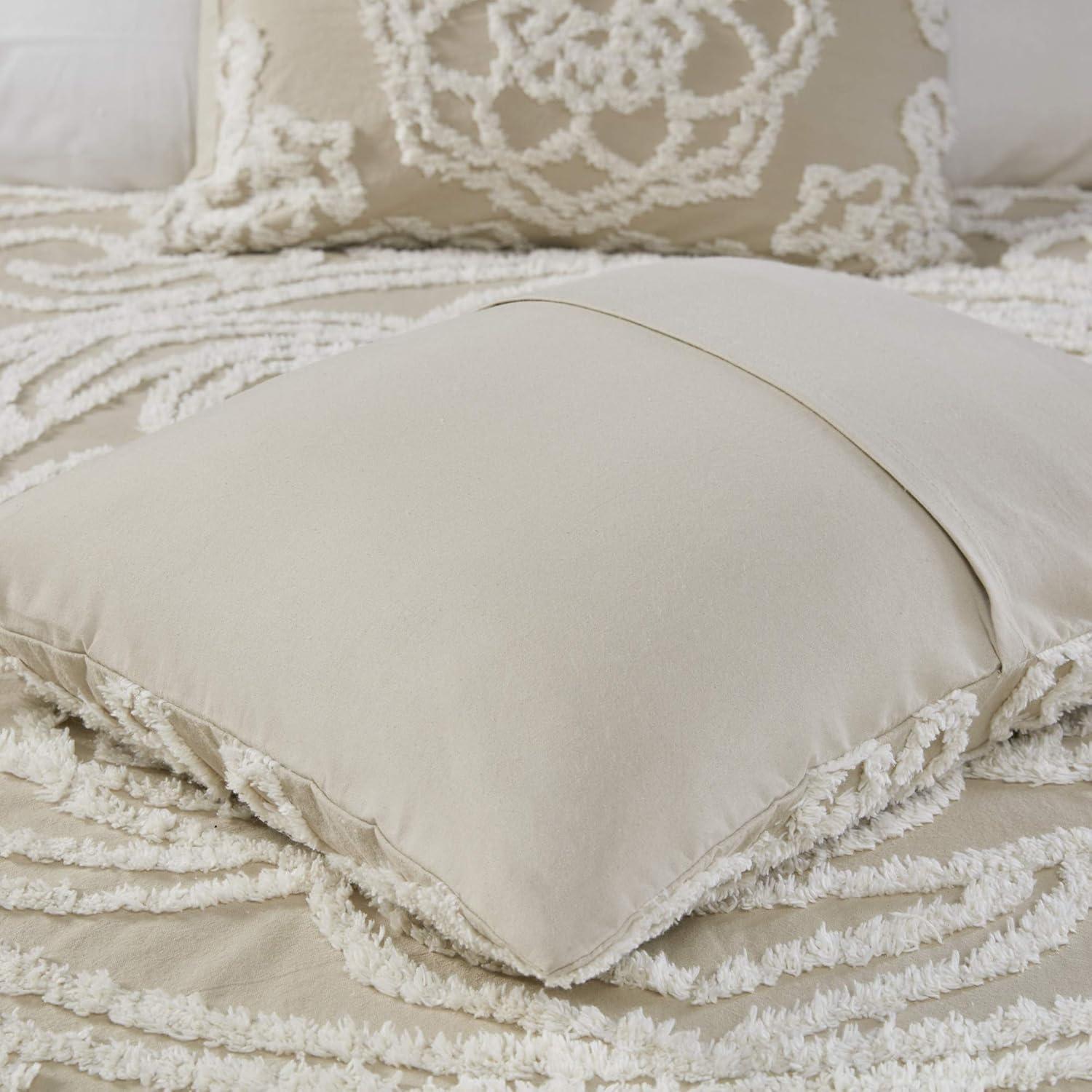 Laetitia Tufted Cotton Chenille Medallion Comforter Set