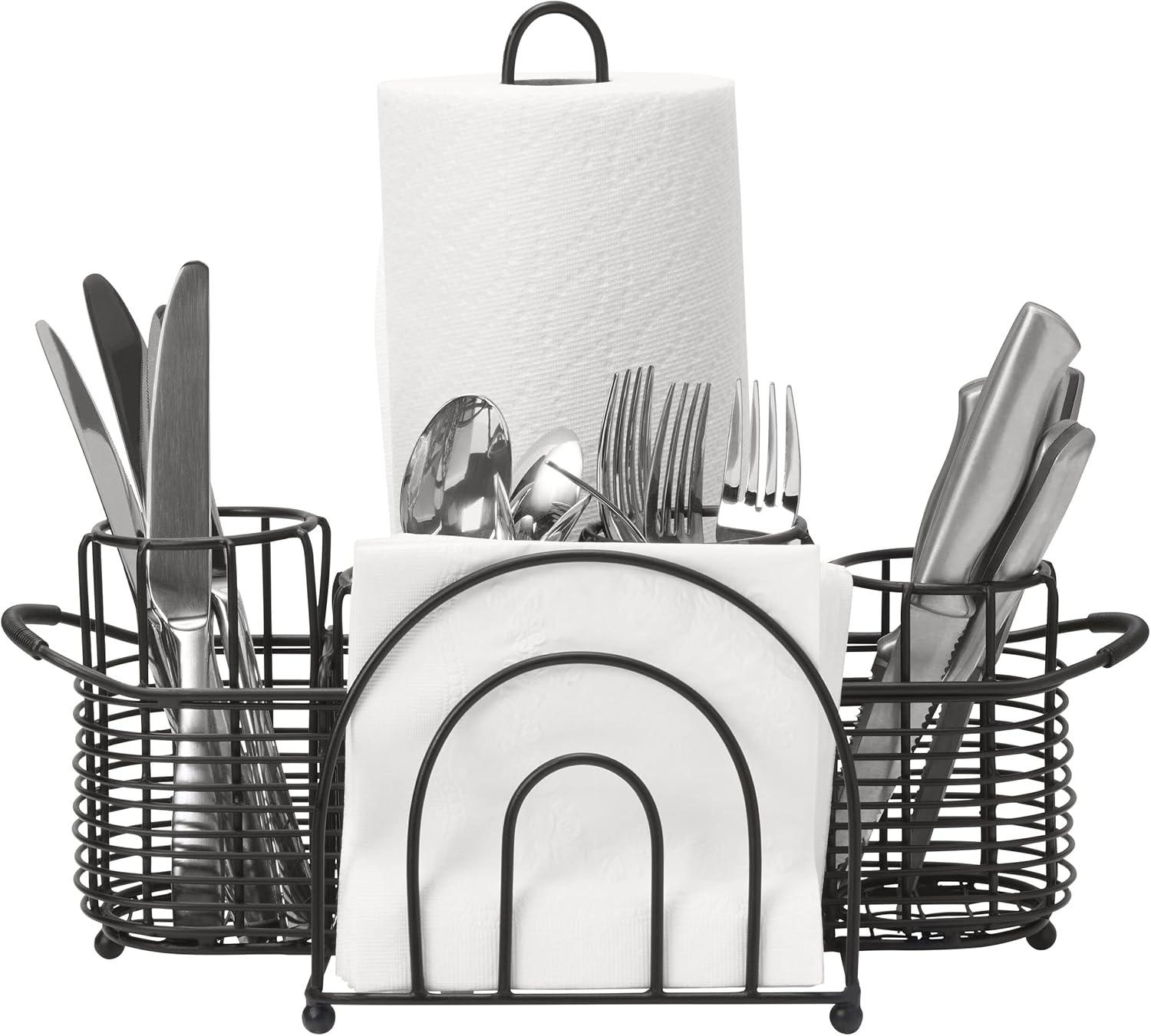 Gourmet Basics by Mikasa Gourmet Basics by Mikasa Gourmet Basics Art Deco Picnic Buffet Caddy with Paper Towel Holder