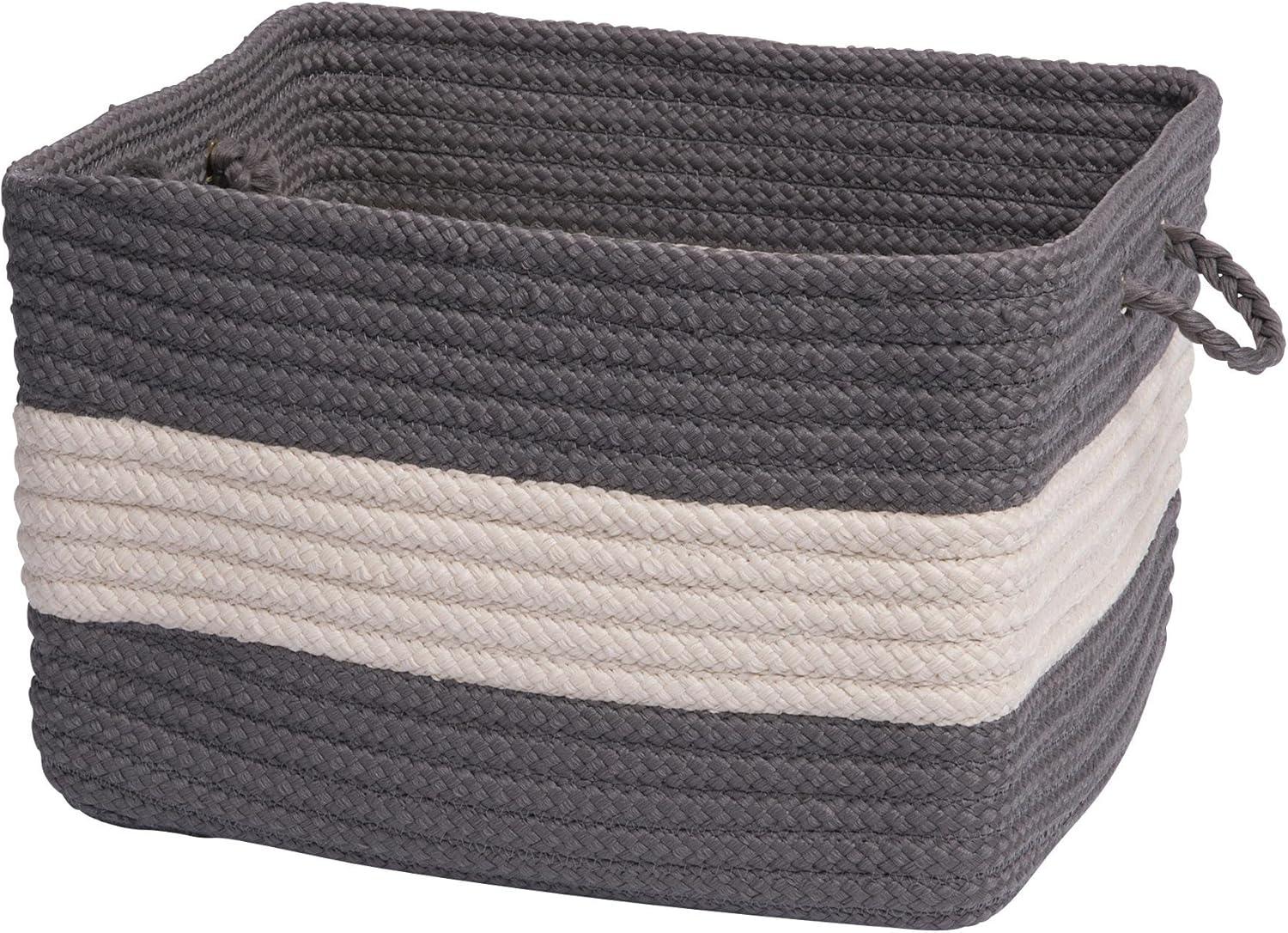 Colonial Mills Rope Walk Utility Basket, 14 by 10-Inch, Gray