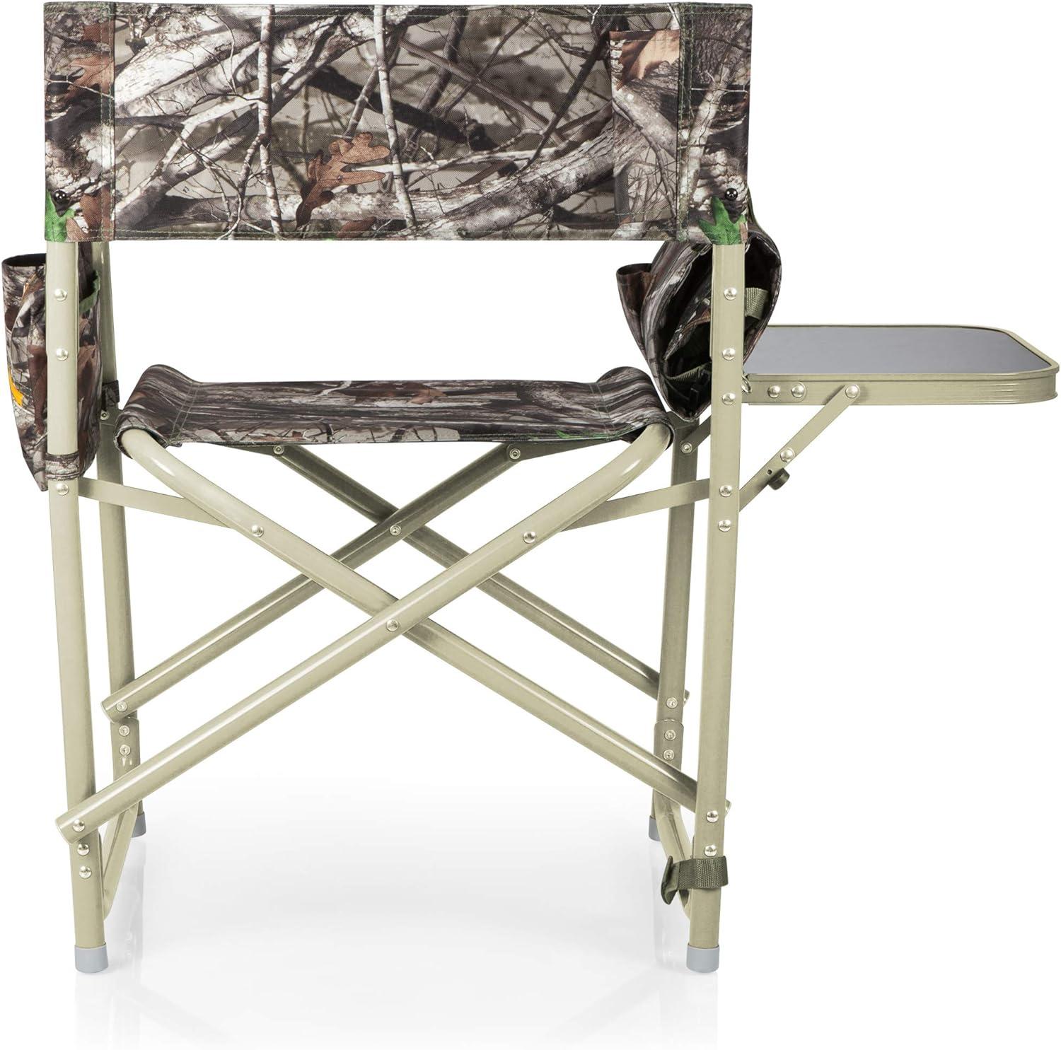 Aluminum Frame Outdoor Director's Chair with Side Table and Storage