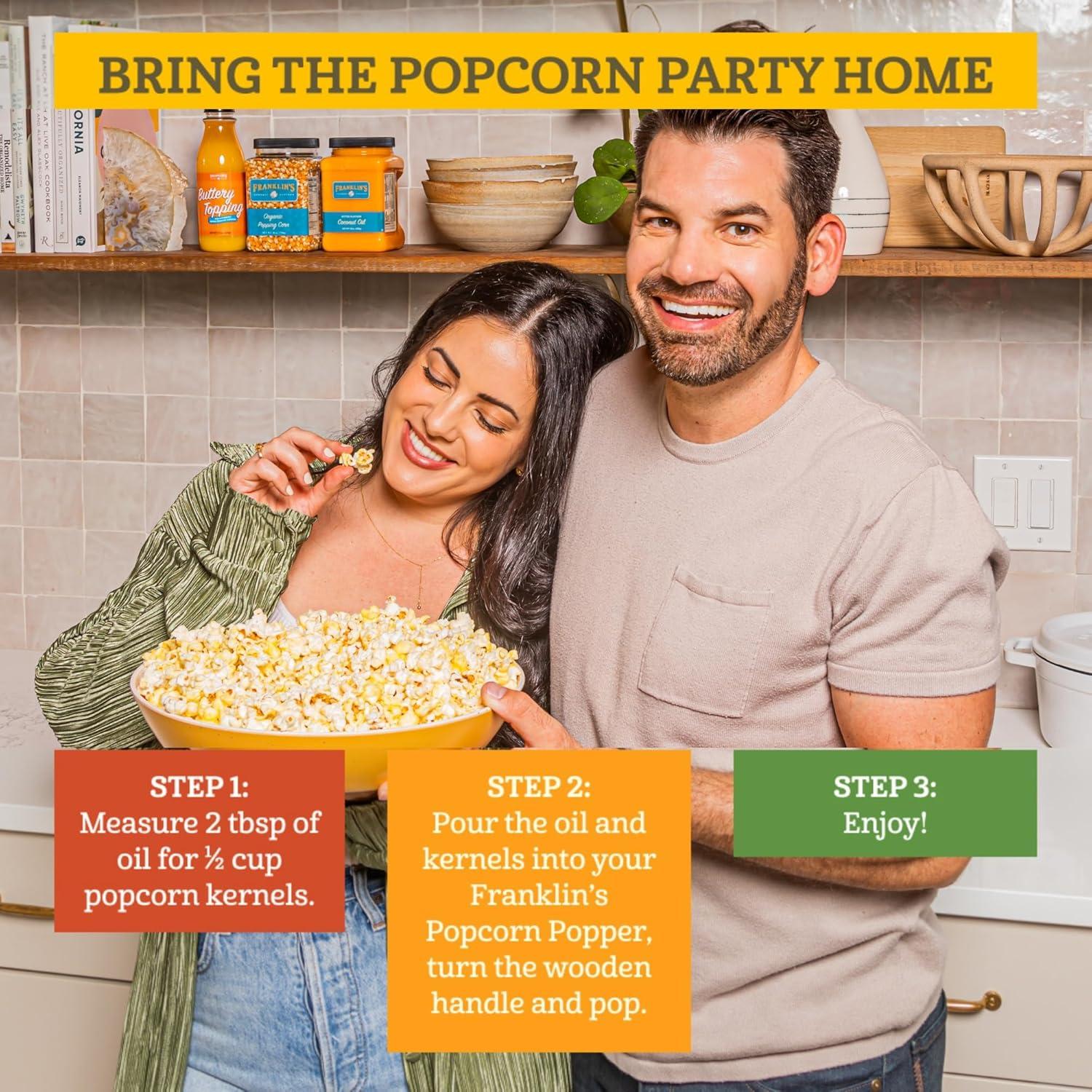 Stovetop Popcorn Popper Black