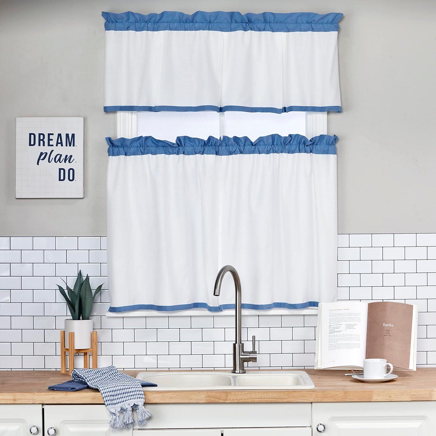SKL Home Striped Tailored 48'' W Window Valance