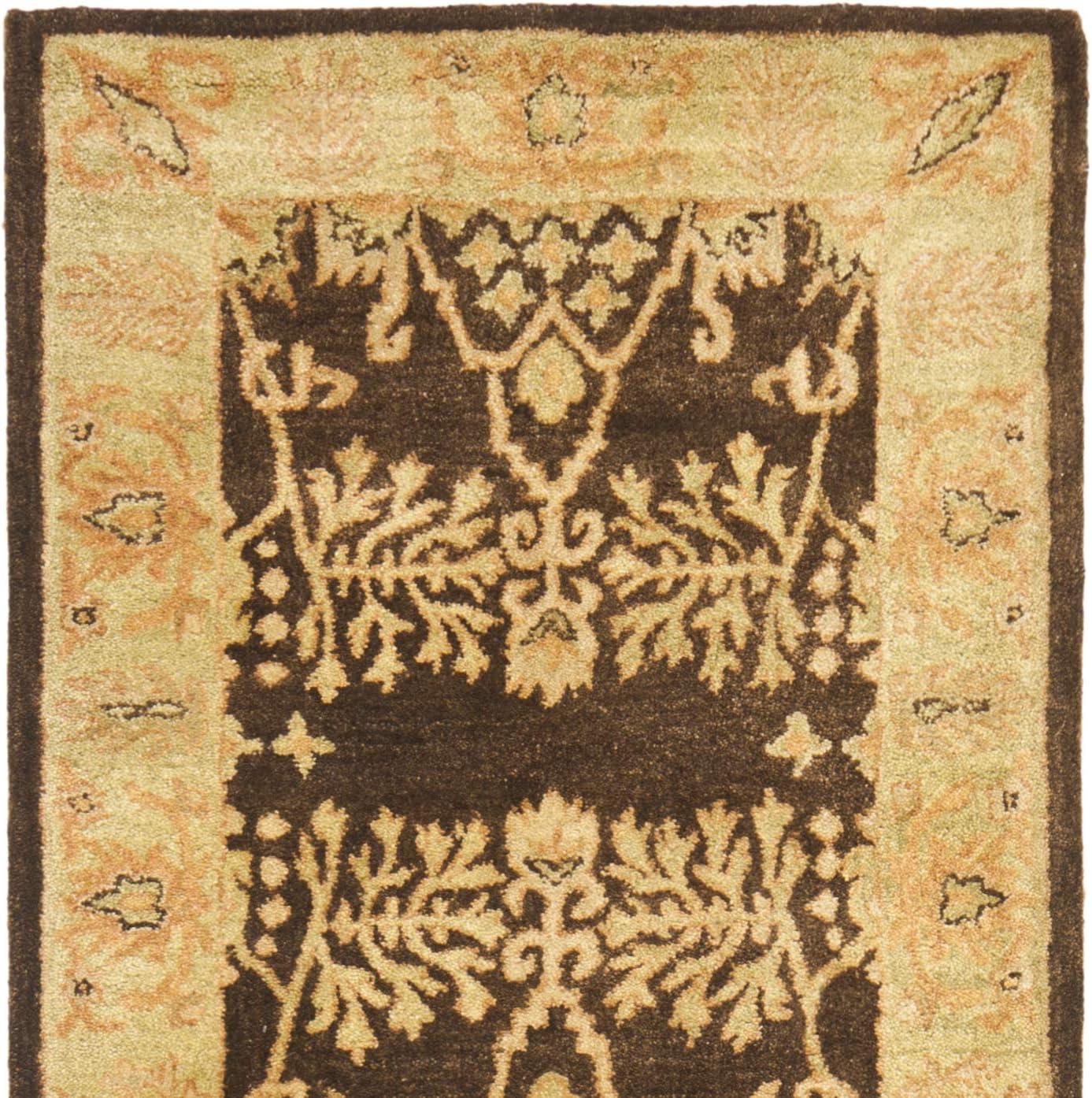 SAFAVIEH Bergama Tarah Oriental Wool Area Rug, Brown/Green, 2' x 3'