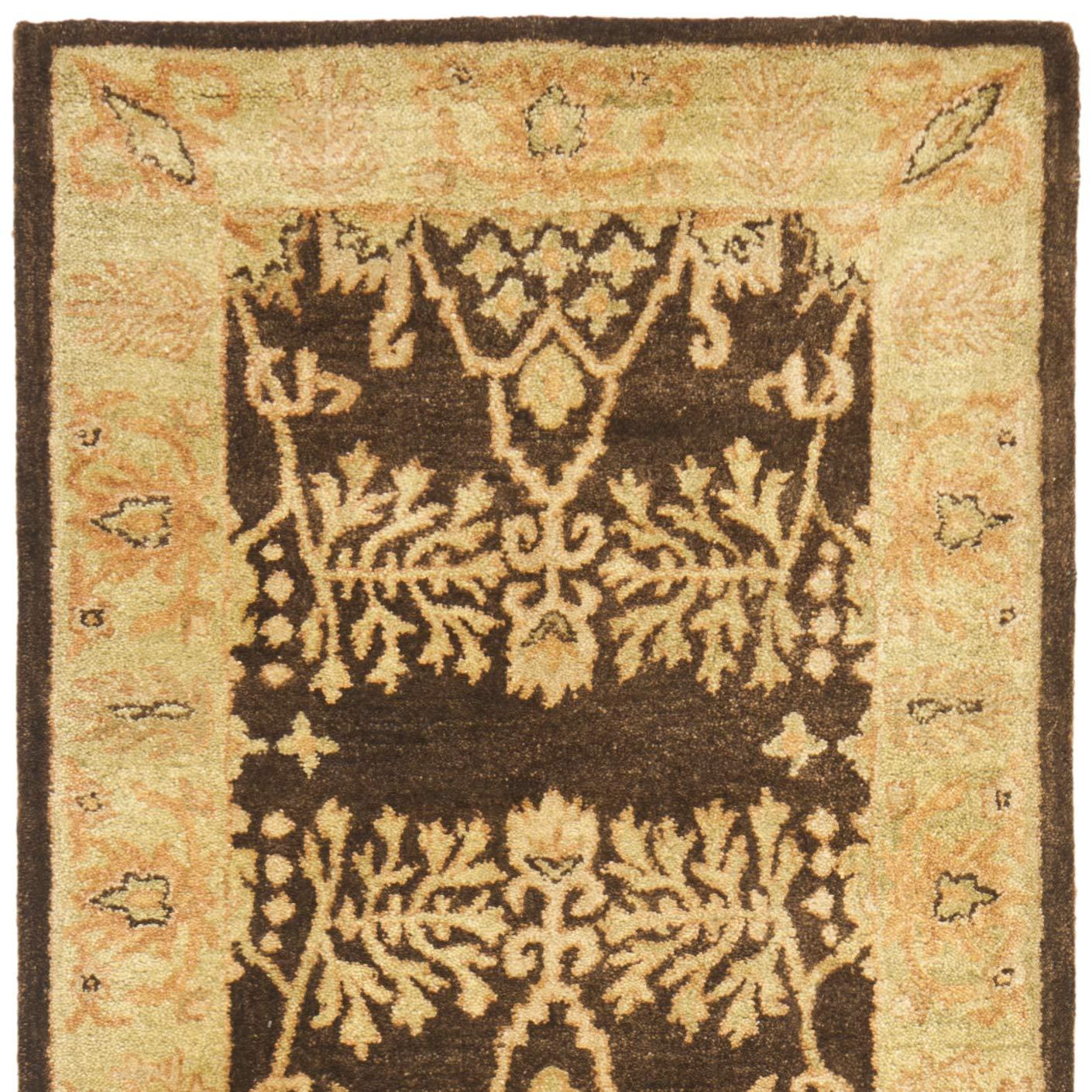 SAFAVIEH Bergama Tarah Oriental Wool Area Rug, Brown/Green, 2' x 3'