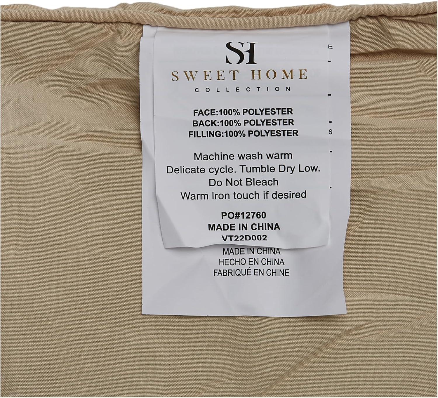 Sweet Home Collection All Season Bed-in-A-Bag 5pc/7pc Solid Color Comforter & Sheet Set Ultra Soft Bedding by Sweet Home Collection