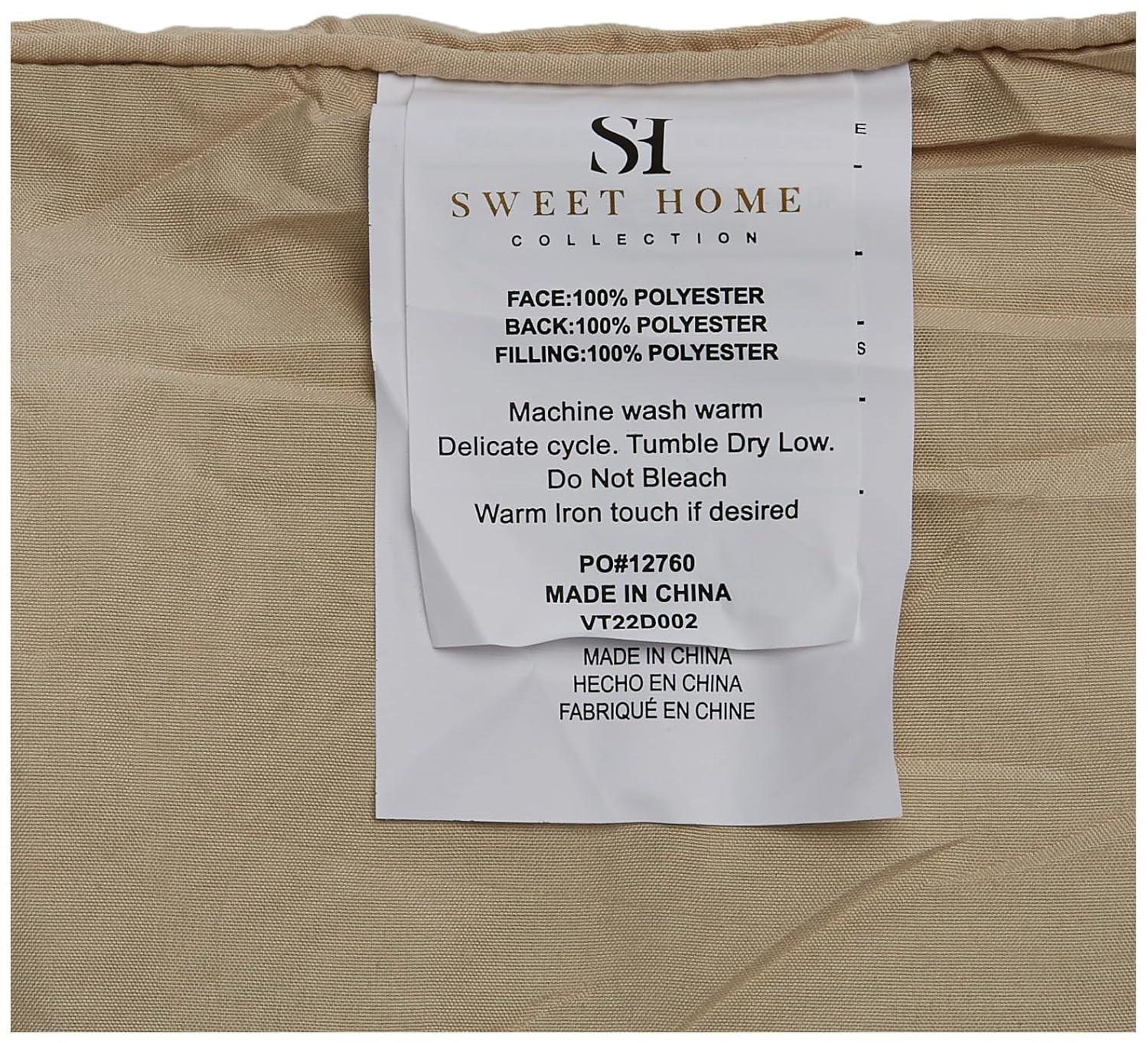 Sweet Home Collection All Season Bed-in-A-Bag 5pc/7pc Solid Color Comforter & Sheet Set Ultra Soft Bedding by Sweet Home Collection