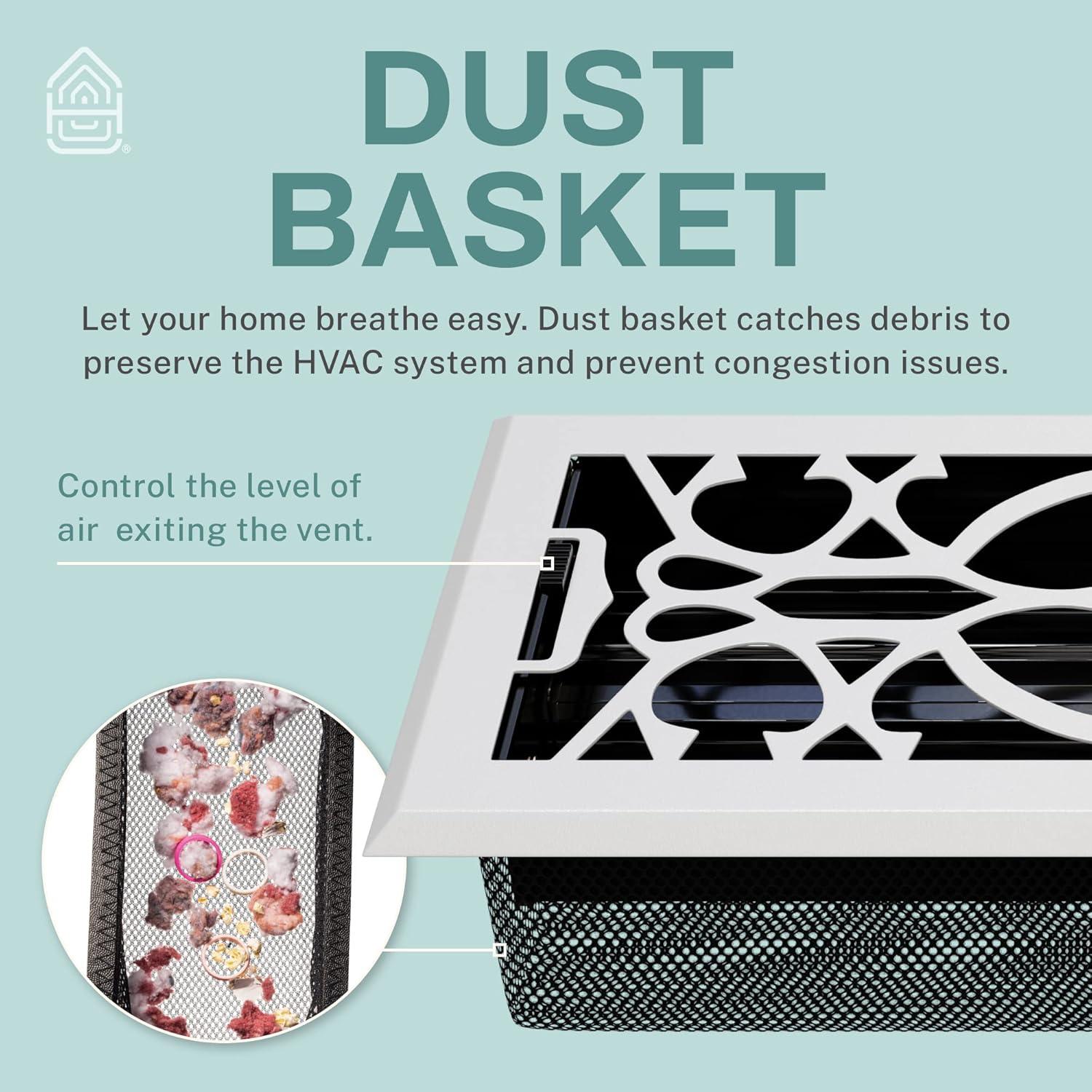 Home Intuition Victorian Floor Vent Cover Register With Mesh Net