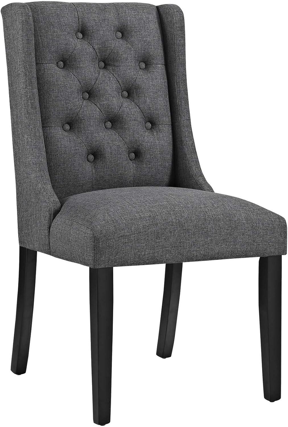 Modway Baronet Button Tufted Fabric Dining Chair