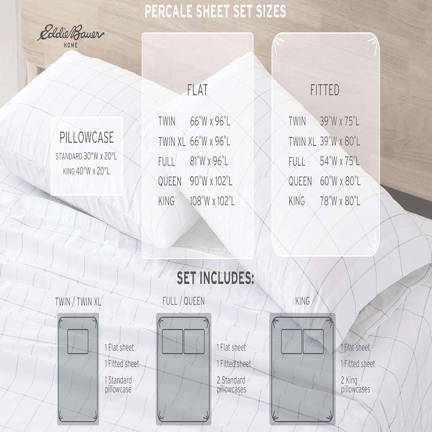 Eddie Bauer Eddie Bauer Printed Cotton Percale Sheet Sets
