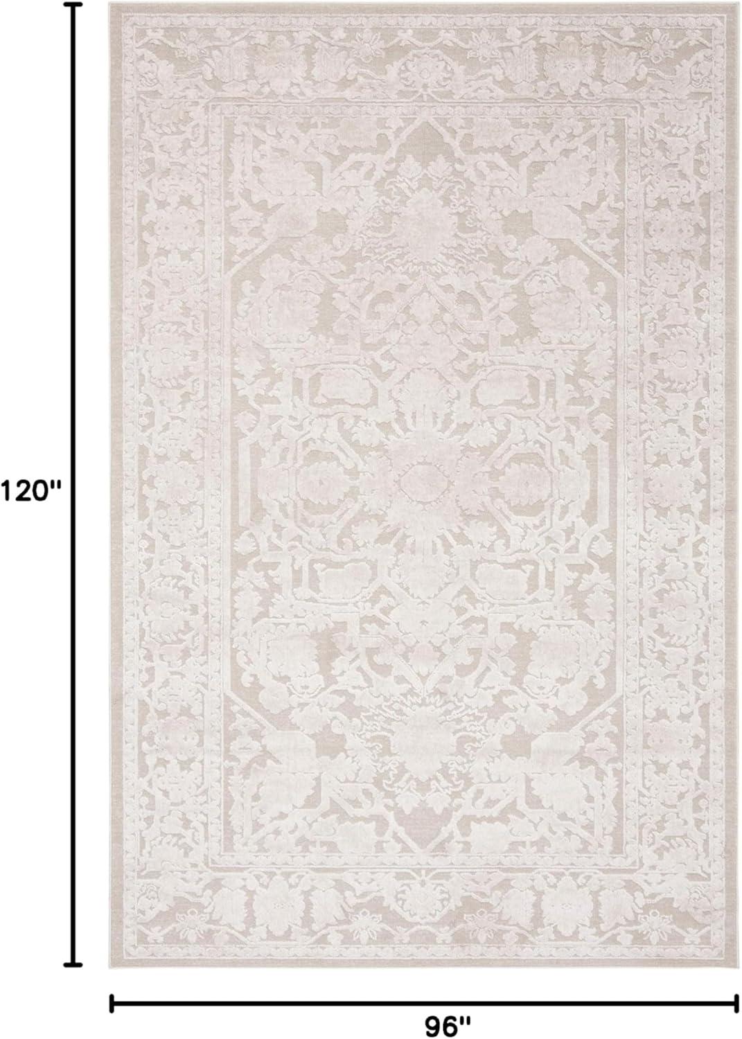 Reflection RFT665 Power Loomed Indoor Area Rug - 8'x10' - Creme/Ivory - Safavieh