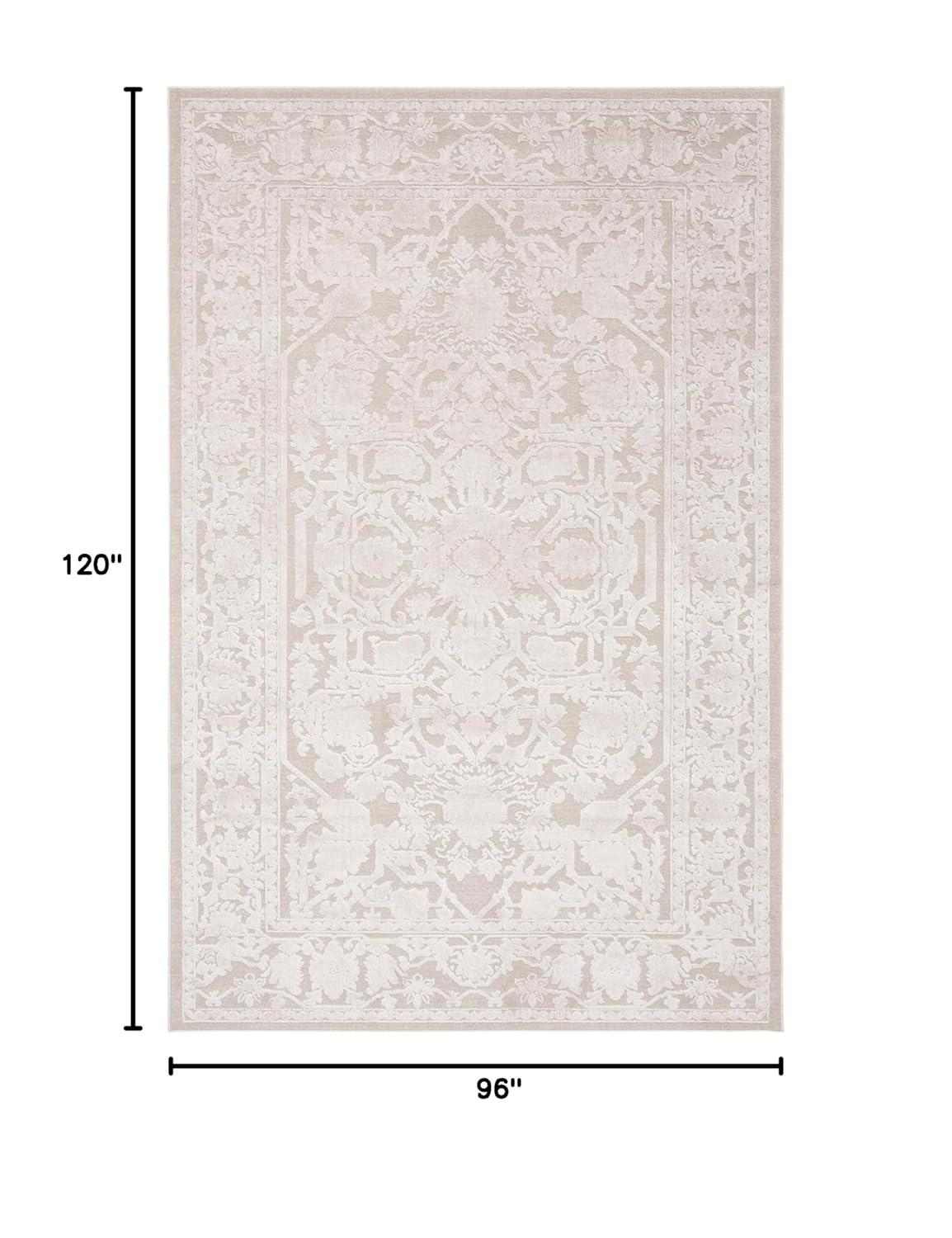 Reflection RFT665 Power Loomed Indoor Area Rug - 8'x10' - Creme/Ivory - Safavieh
